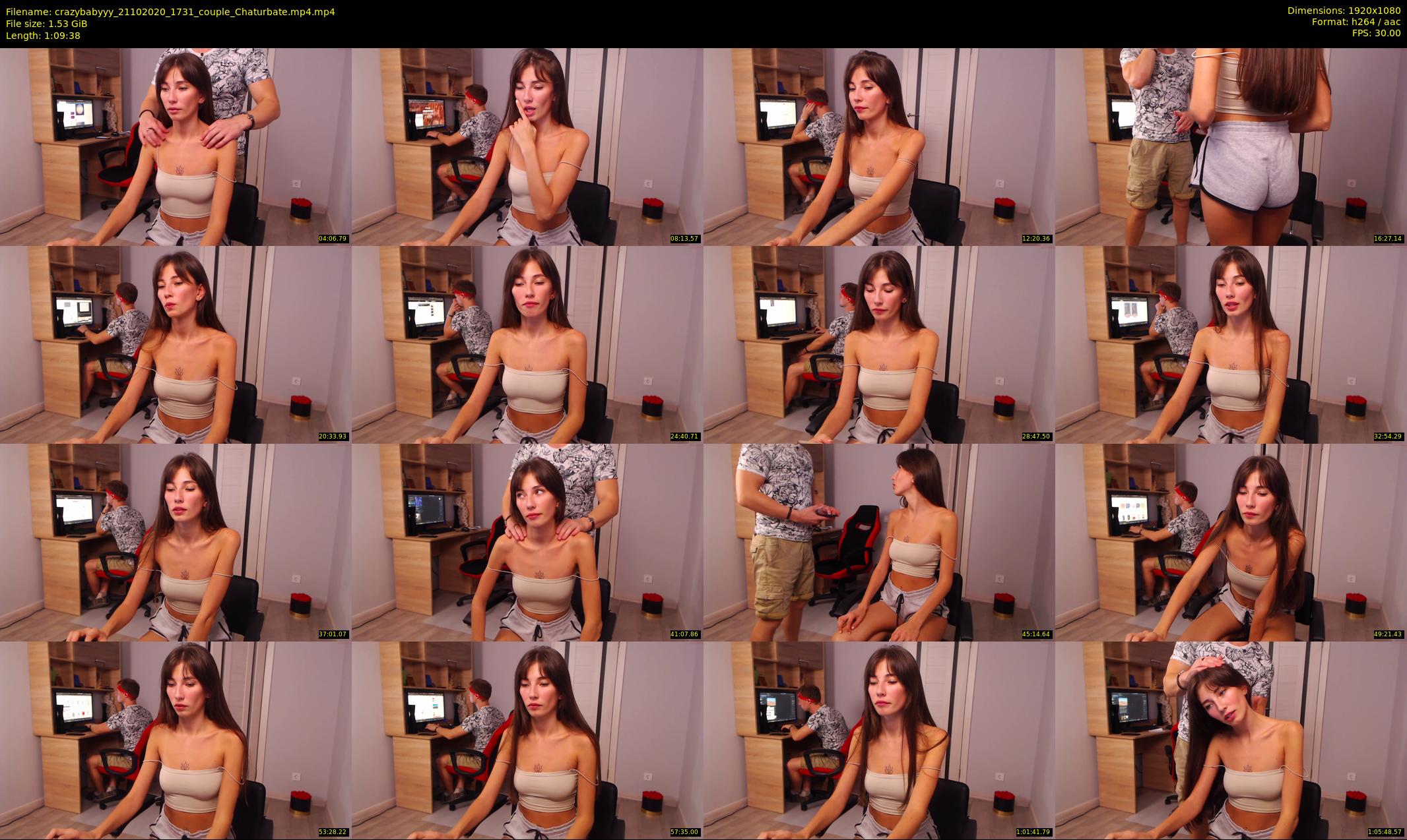 crazybabyyy — 70 minute Chaturbate couple cam show recording, 1080p, Oct 21, 2020