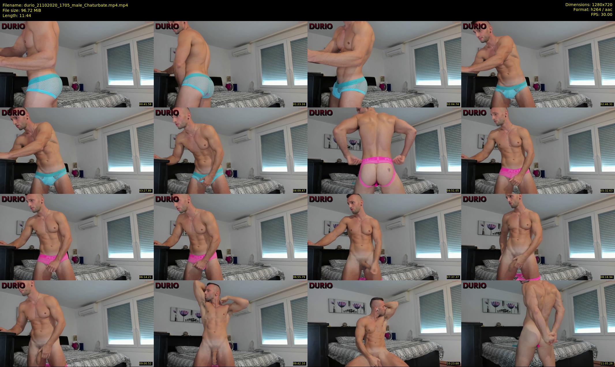 durio — 12 minute Chaturbate male cam show recording, 720p, Oct 21, 2020