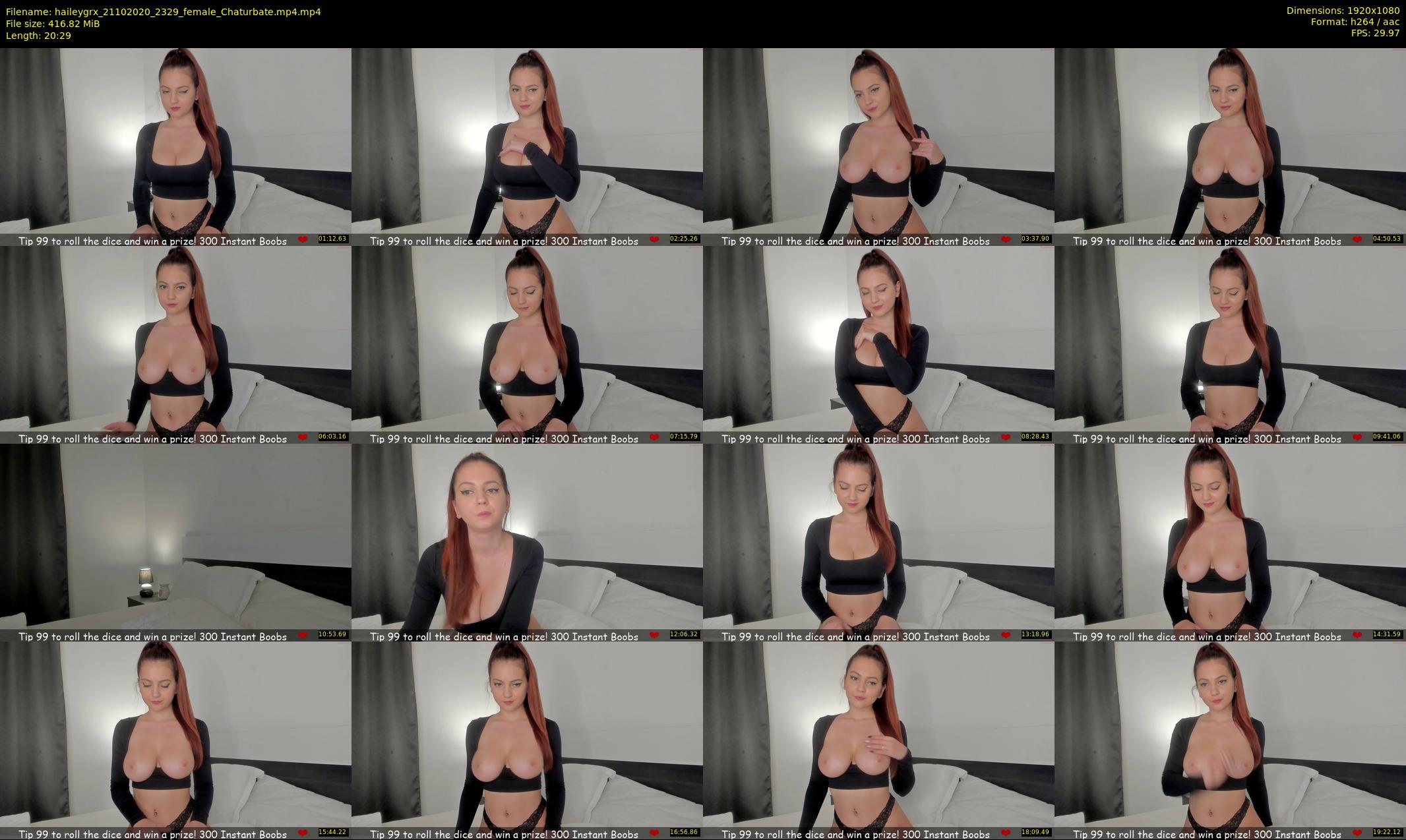 haileygrx — 21 minute Chaturbate female cam show recording, 1080p, Oct 21, 2020