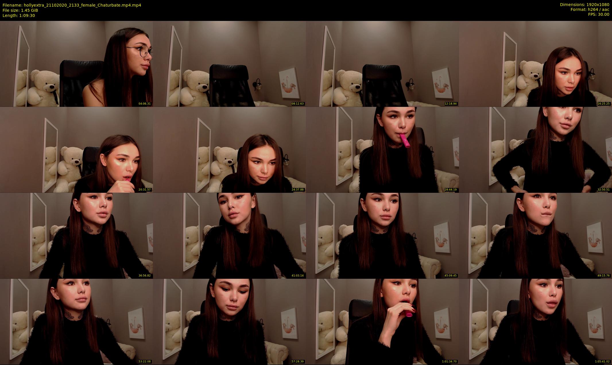 hollyextra — 70 minute Chaturbate female cam show recording, 1080p, Oct 21, 2020