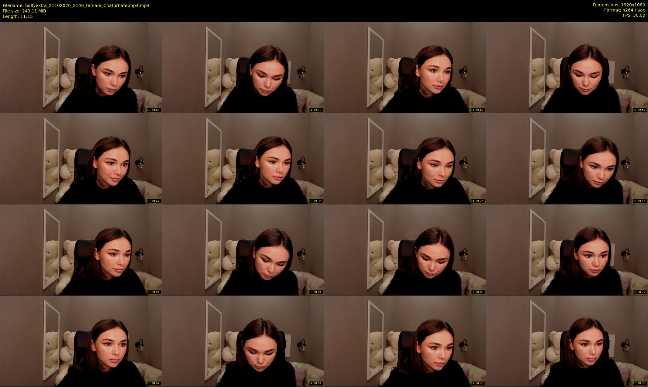 hollyextra — 12 minute Chaturbate female cam show recording, 1080p, Oct 21, 2020