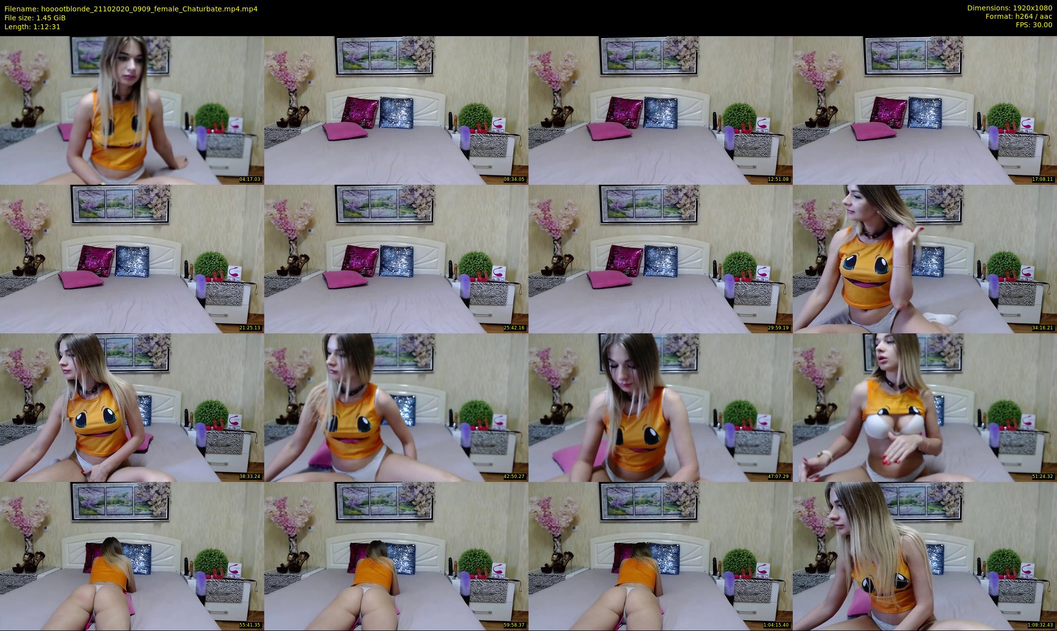 hooootblonde — 73 minute Chaturbate female cam show recording, 1080p, Oct 21, 2020