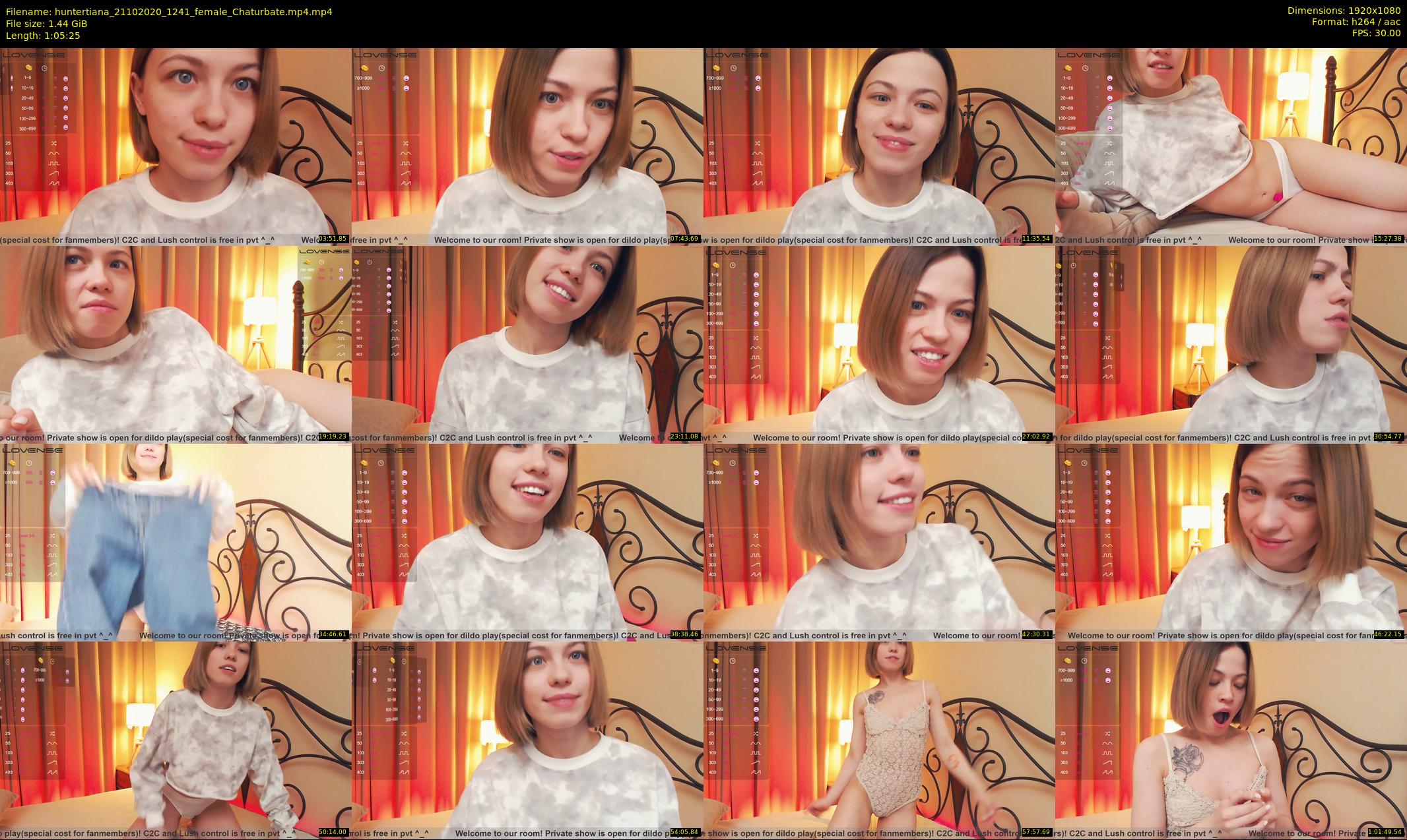 huntertiana — 66 minute Chaturbate female cam show recording, 1080p, Oct 21, 2020