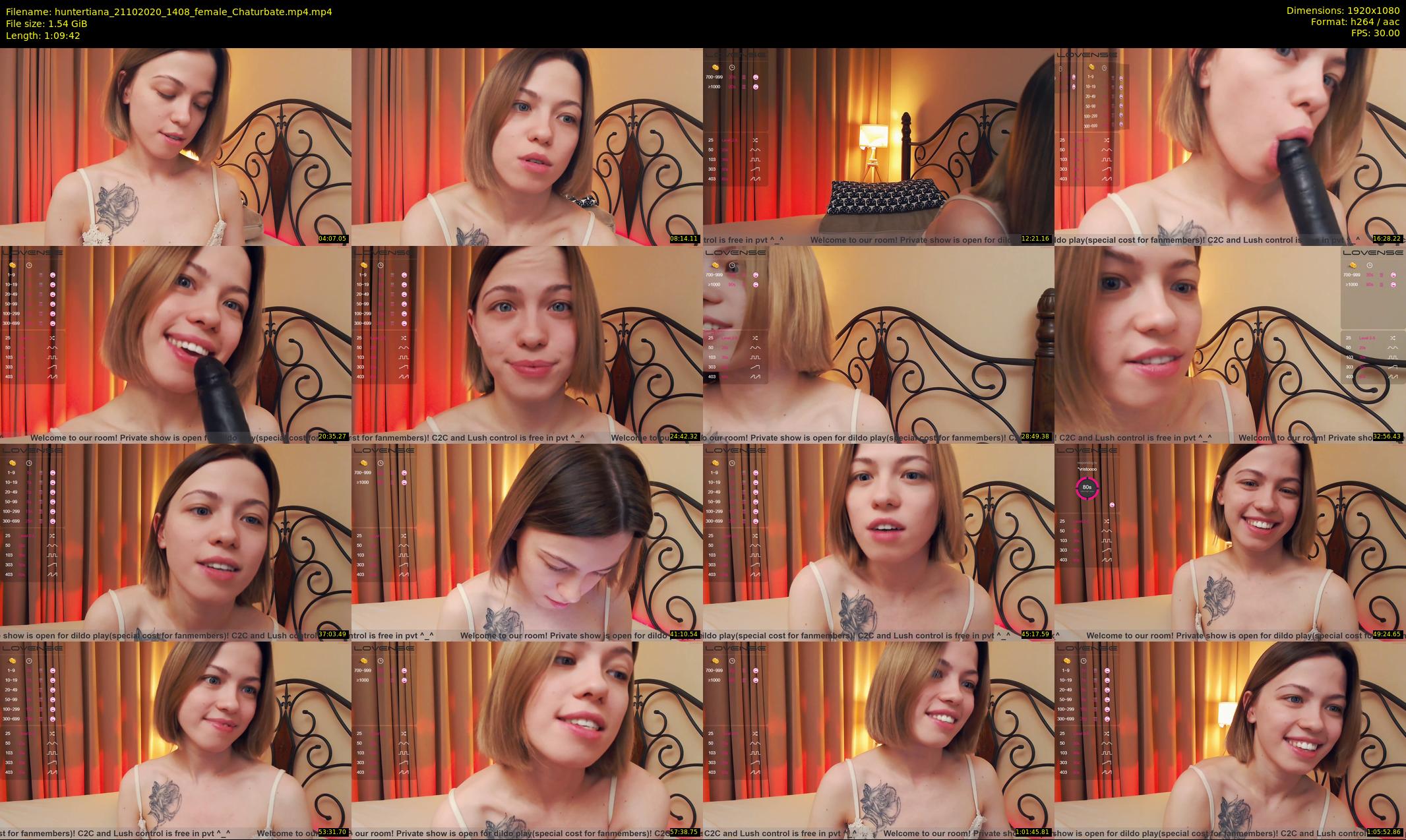 huntertiana — 70 minute Chaturbate female cam show recording, 1080p, Oct 21, 2020