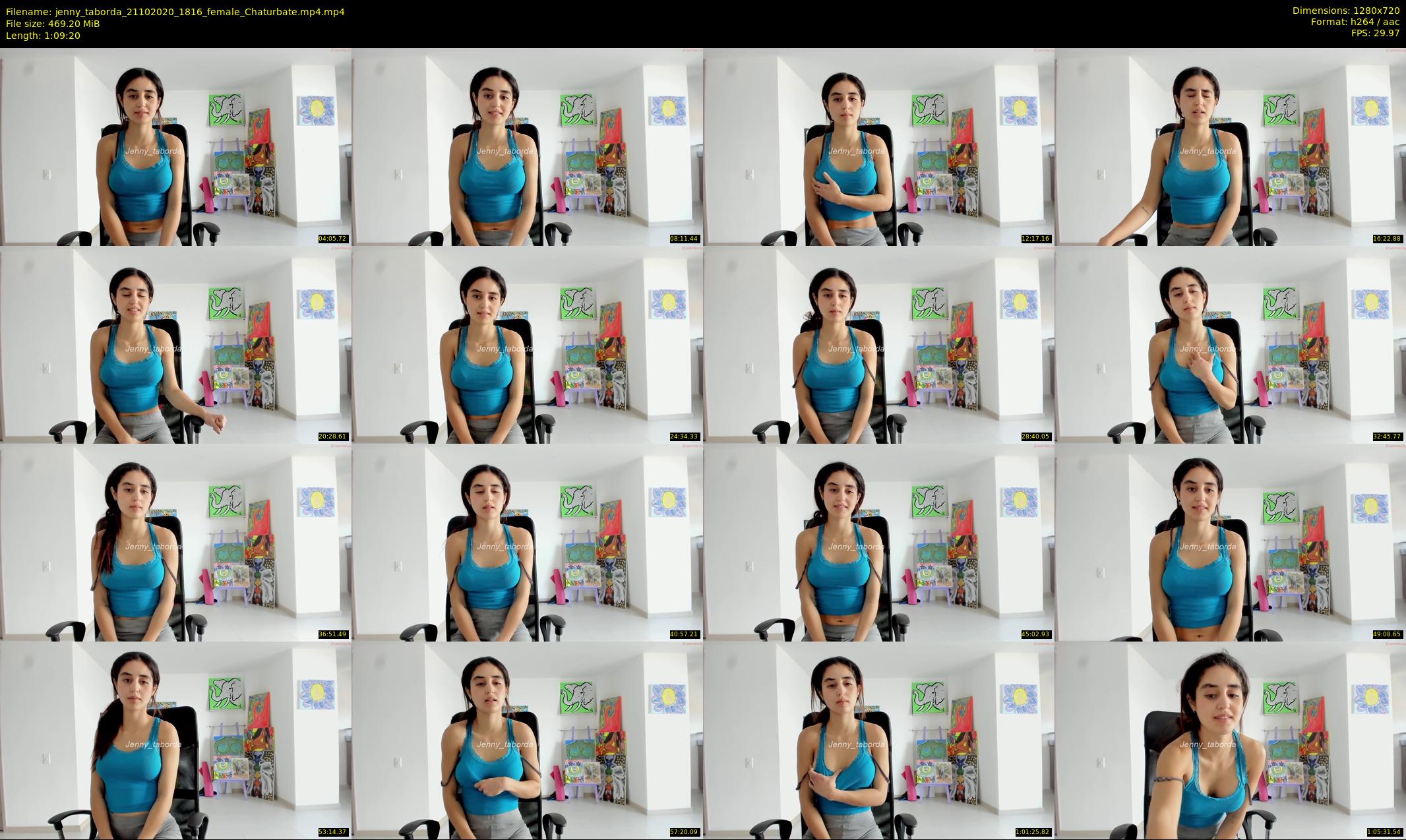 jenny_taborda — 70 minute Chaturbate female cam show recording, 720p, Oct 21, 2020
