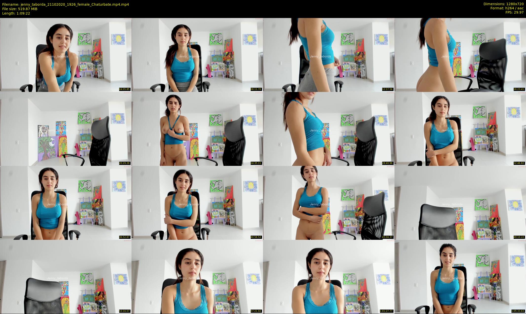 jenny_taborda — 70 minute Chaturbate female cam show recording, 720p, Oct 21, 2020
