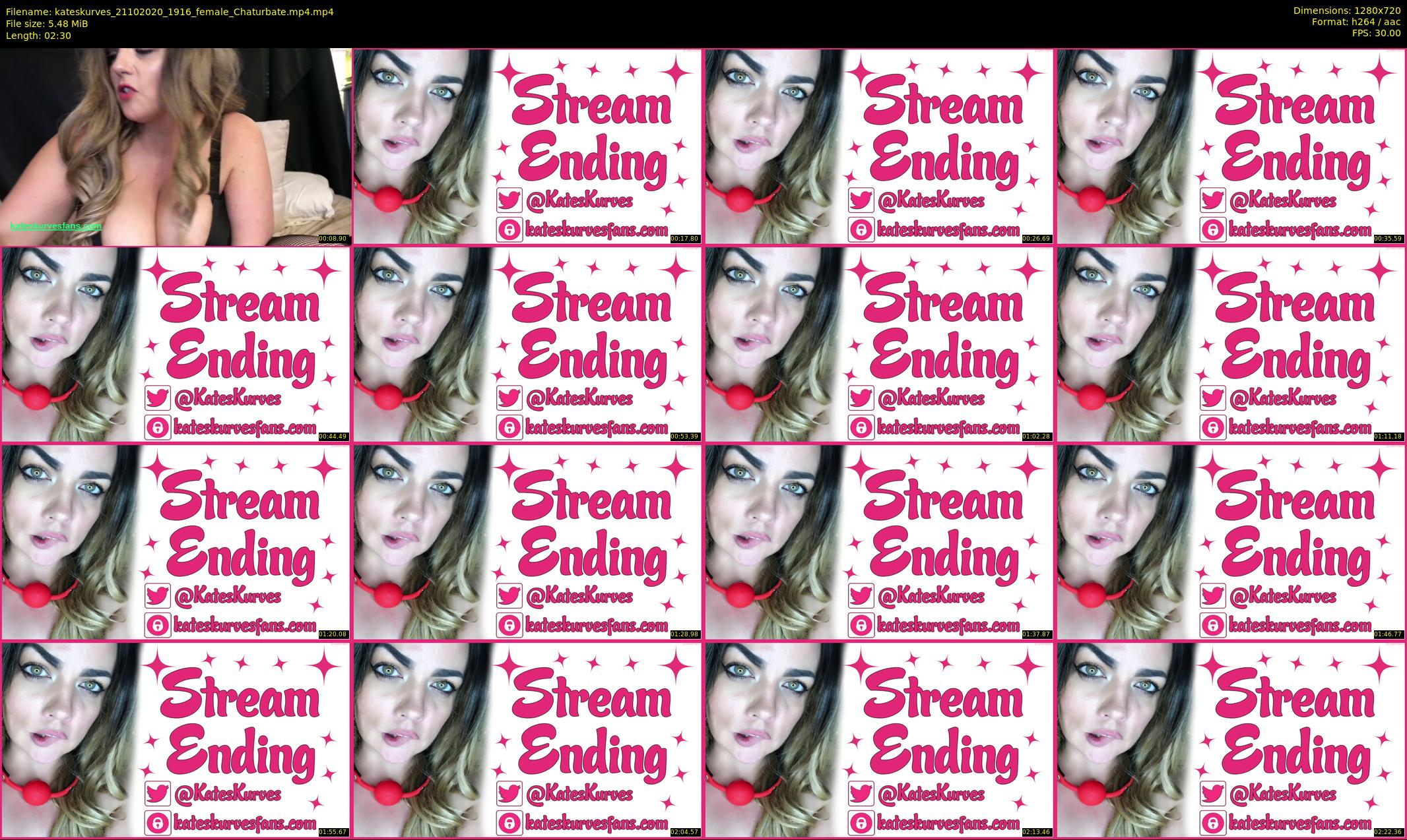 kateskurves — 3 minute Chaturbate female cam show recording, 720p, Oct 21, 2020