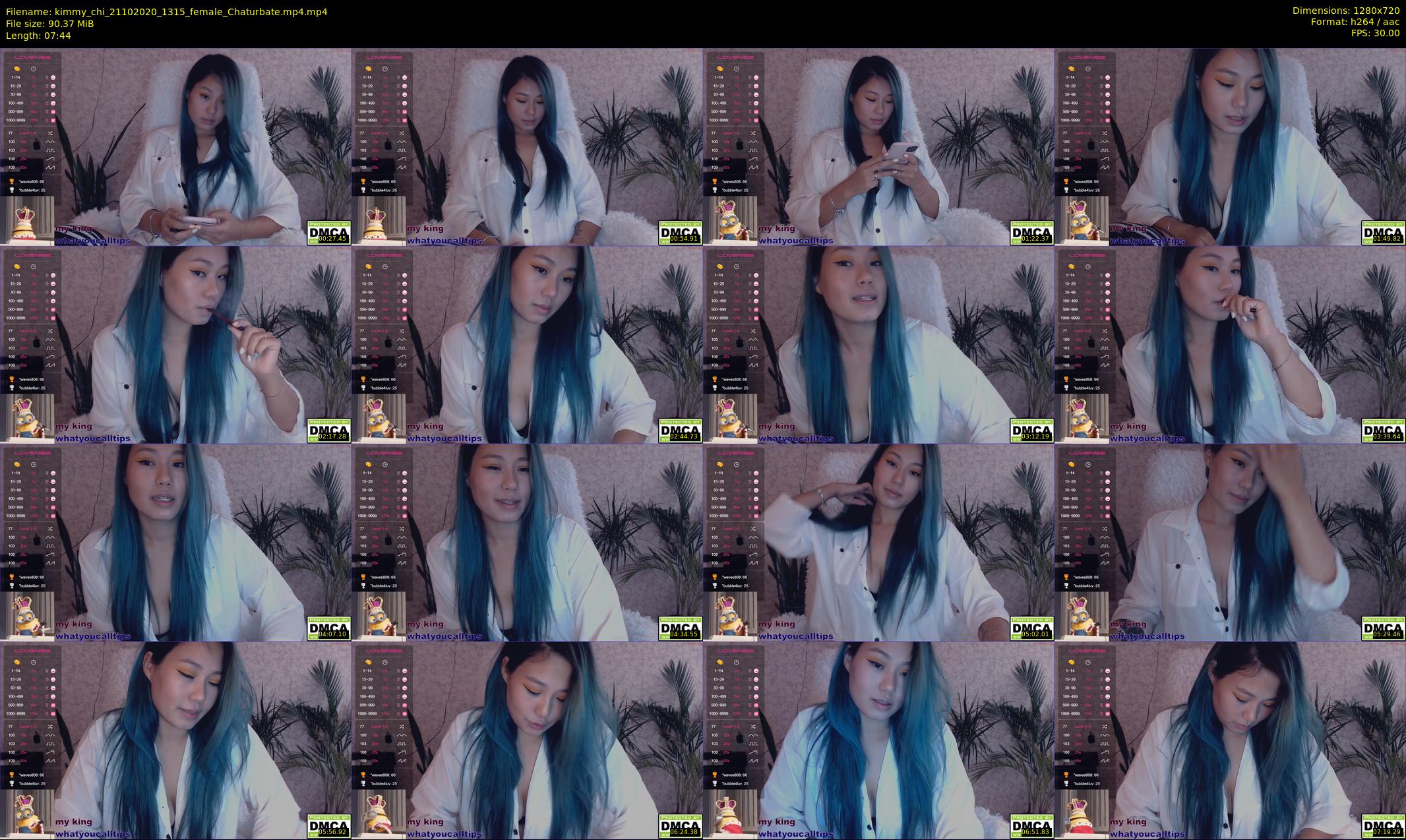 kimmy_chi — 8 minute Chaturbate female cam show recording, 720p, Oct 21, 2020