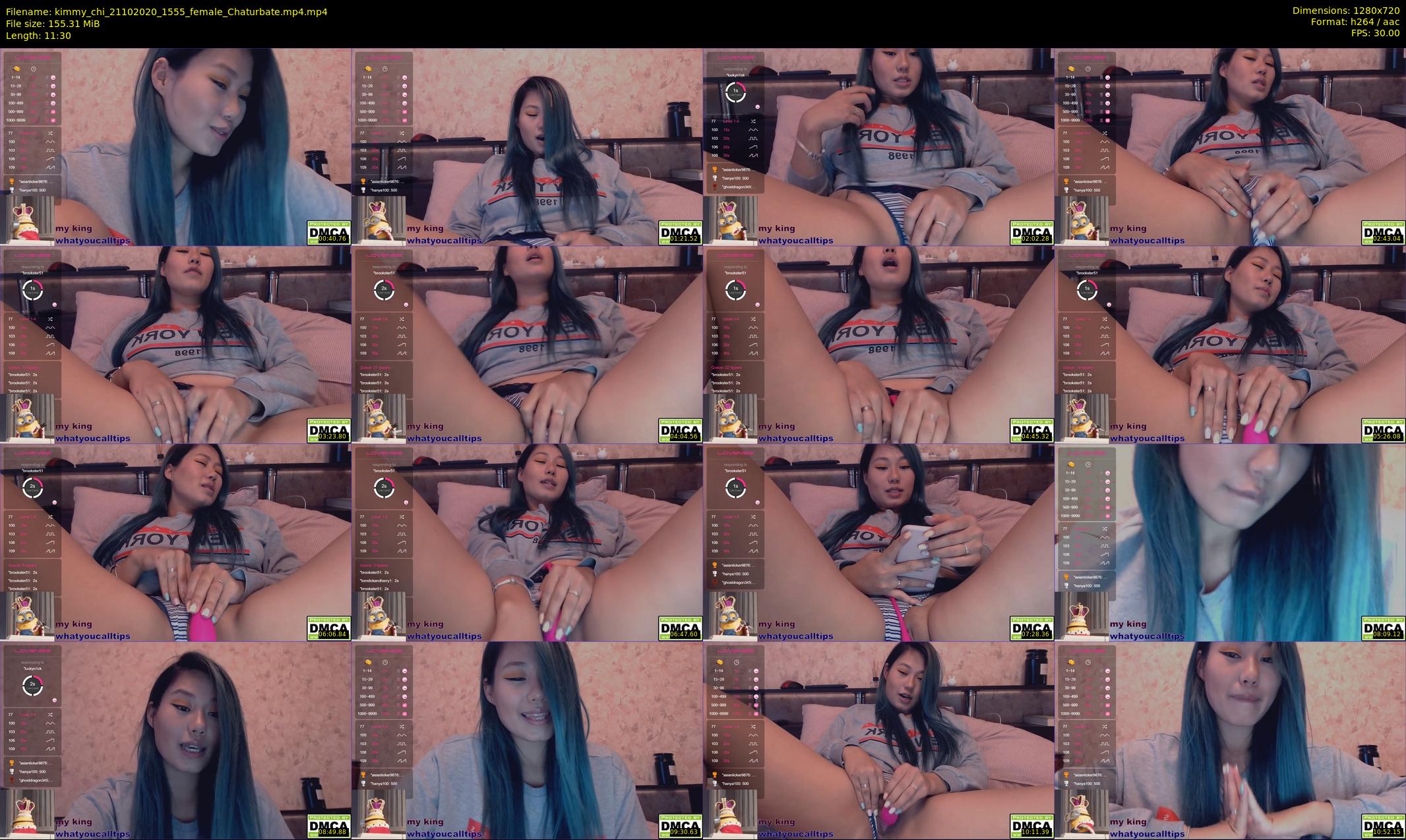 kimmy_chi — 12 minute Chaturbate female cam show recording, 720p, Oct 21, 2020