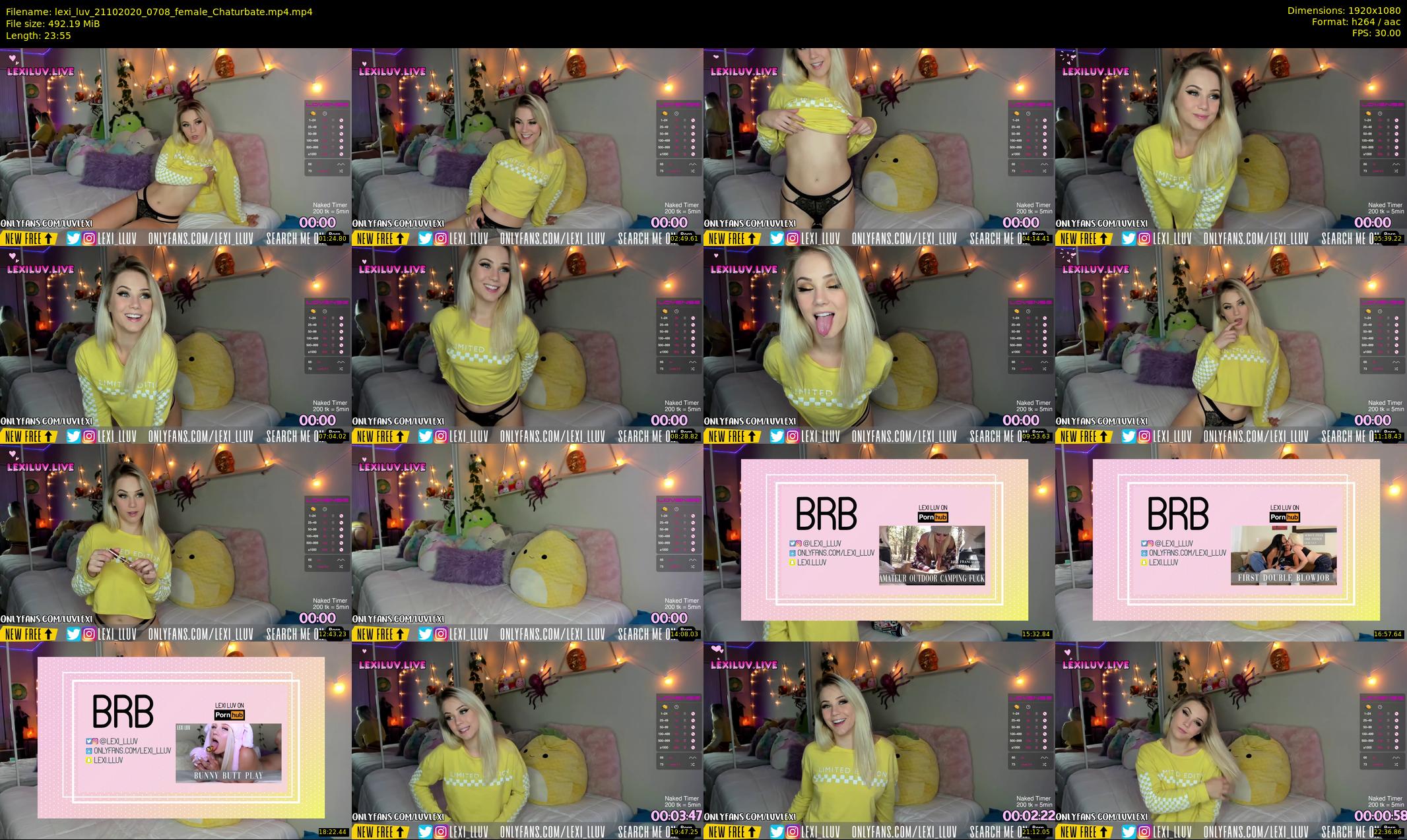 lexi_luv — 24 minute Chaturbate female cam show recording, 1080p, Oct 21, 2020