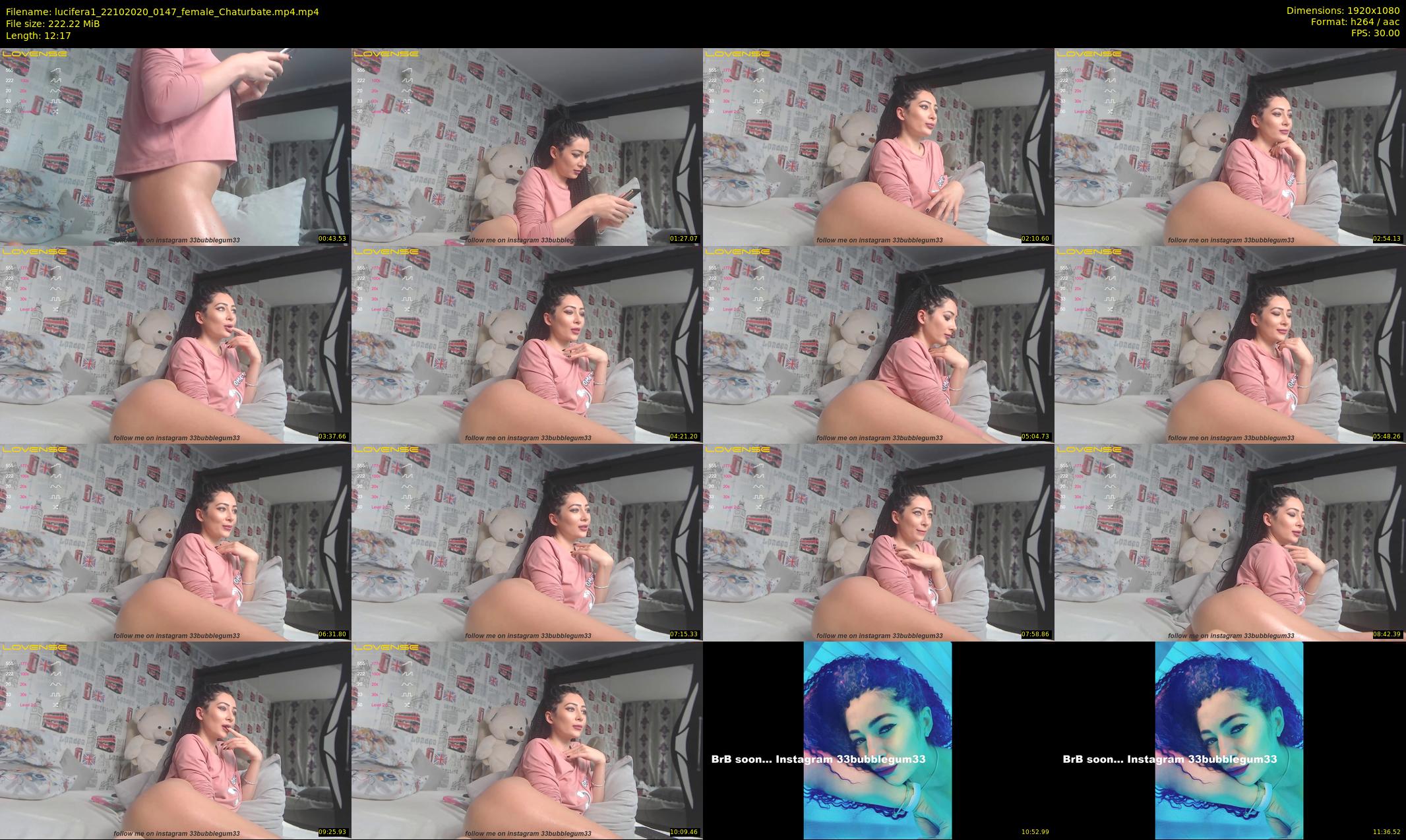 lucifera1 — 13 minute Chaturbate female cam show recording, 1080p, Oct 22, 2020