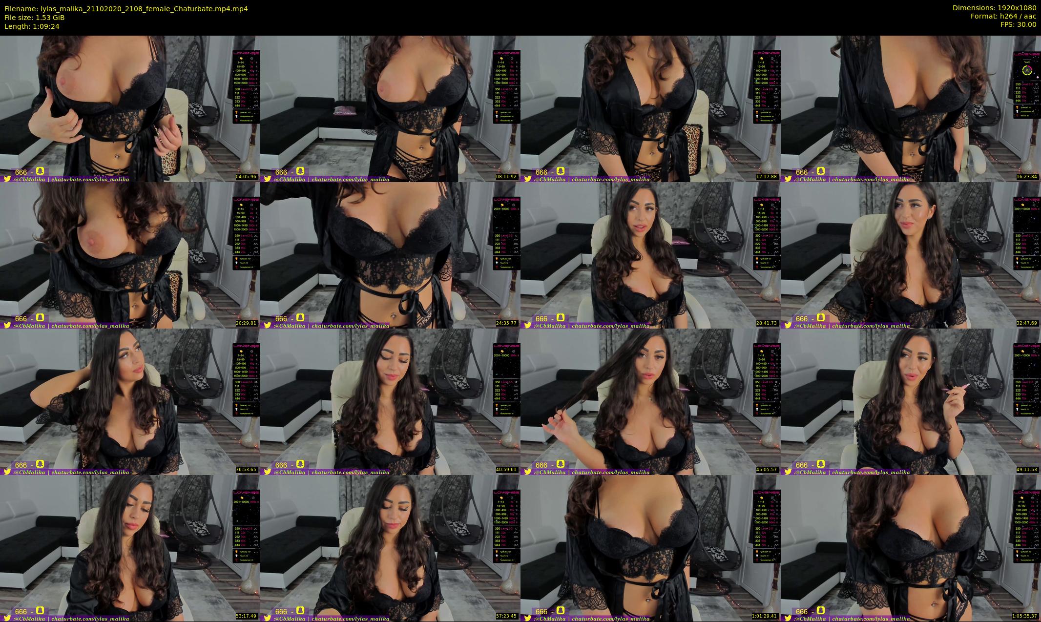 lylas_malika — 70 minute Chaturbate female cam show recording, 1080p, Oct 21, 2020