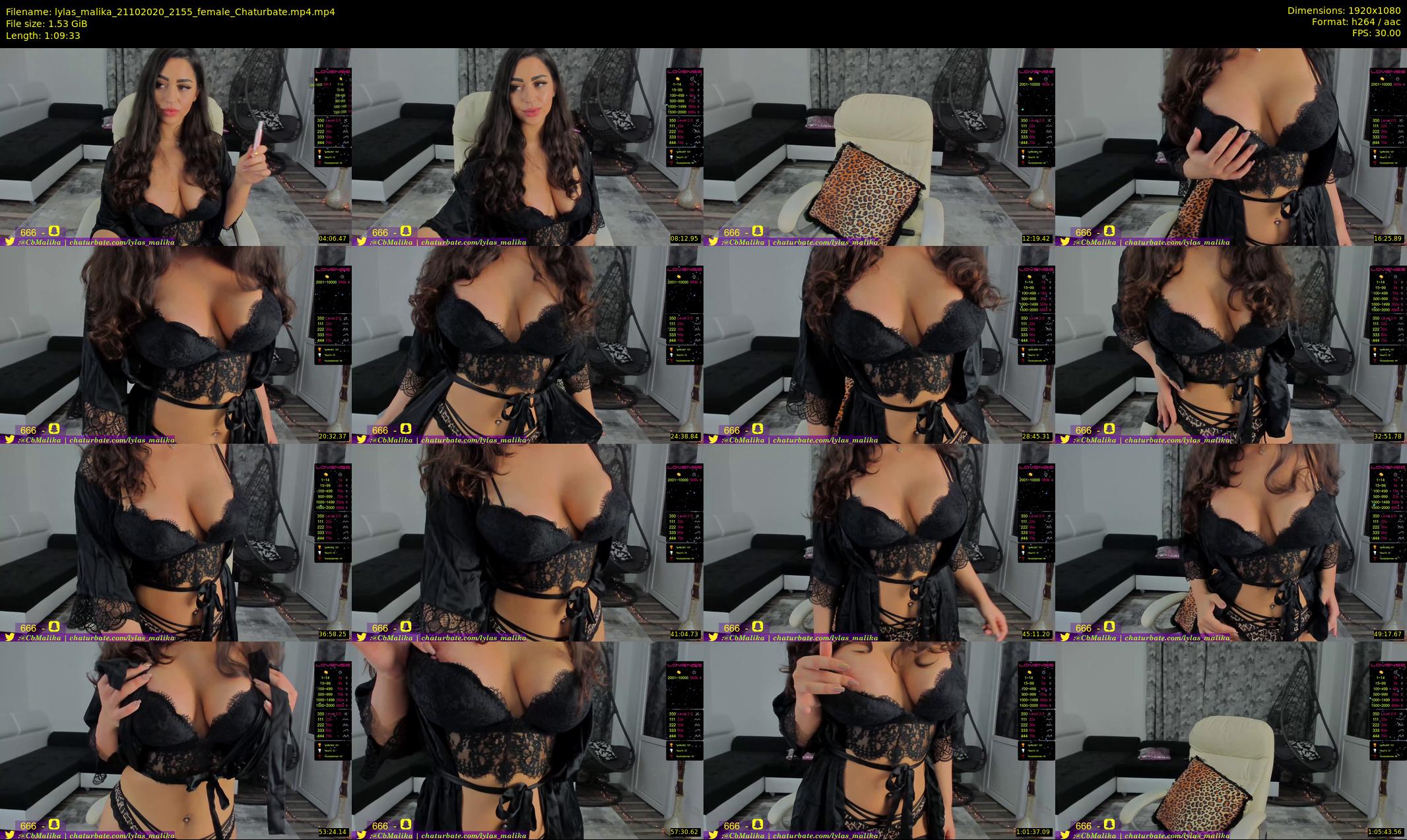 lylas_malika — 70 minute Chaturbate female cam show recording, 1080p, Oct 21, 2020
