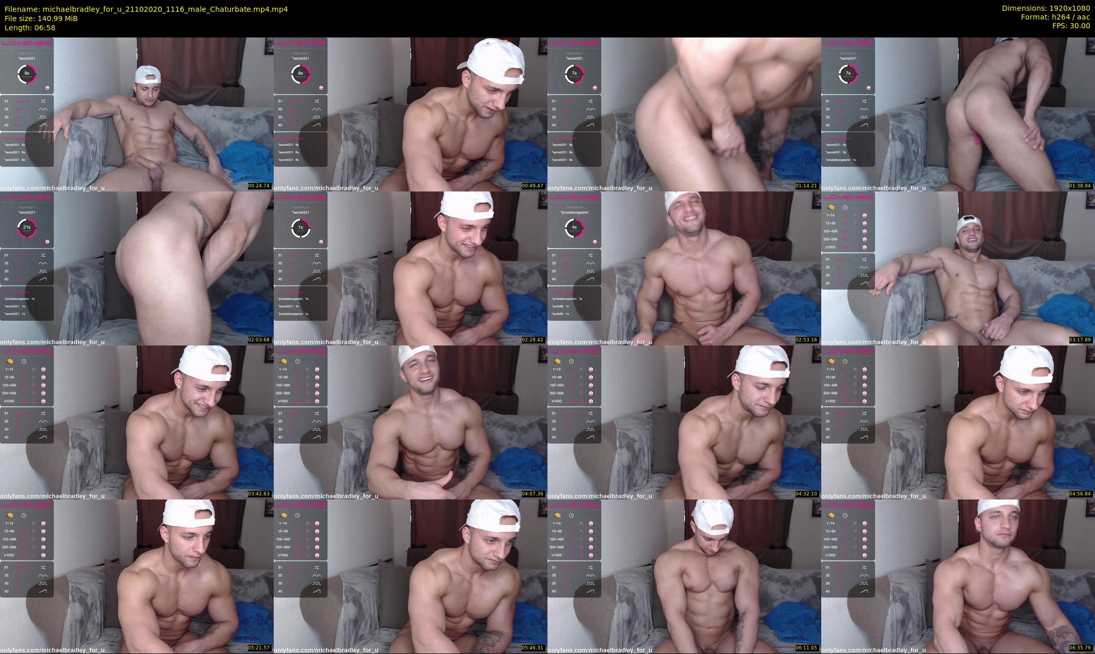 michaelbradley_for_u — 7 minute Chaturbate male cam show recording, 1080p, Oct 21, 2020