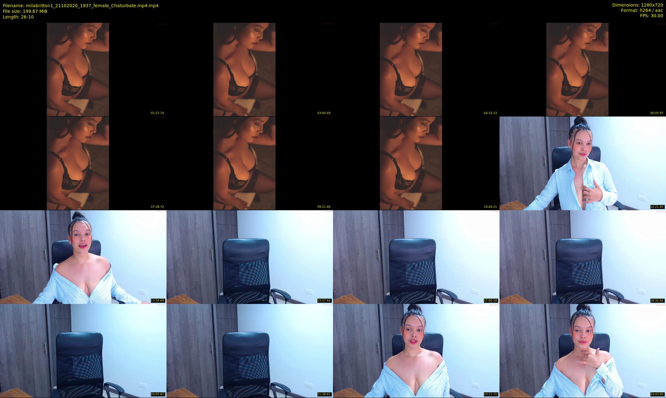 milabritton1 — 27 minute Chaturbate female cam show recording, 720p, Oct 21, 2020