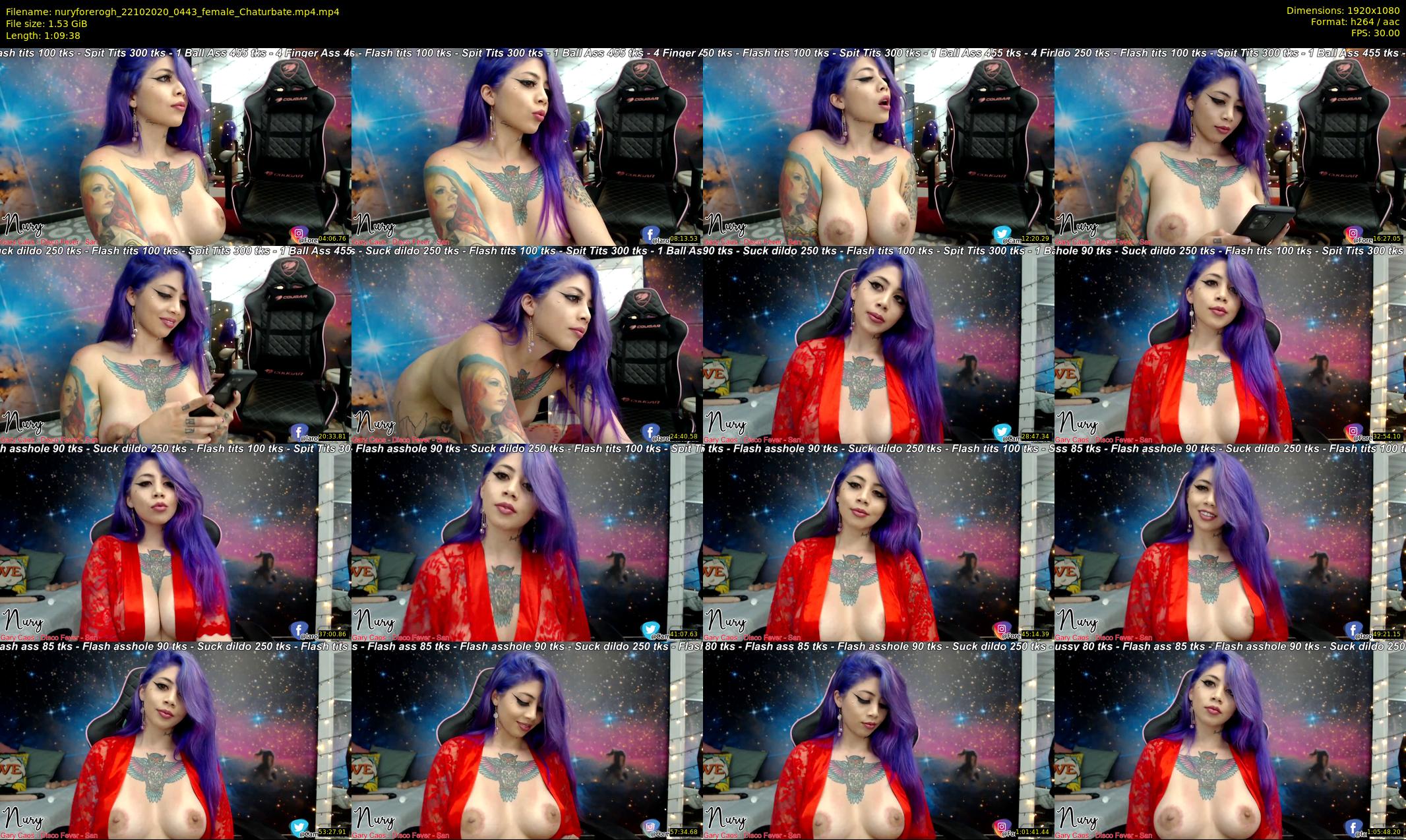 nuryforerogh — 70 minute Chaturbate female cam show recording, 1080p, Oct 22, 2020