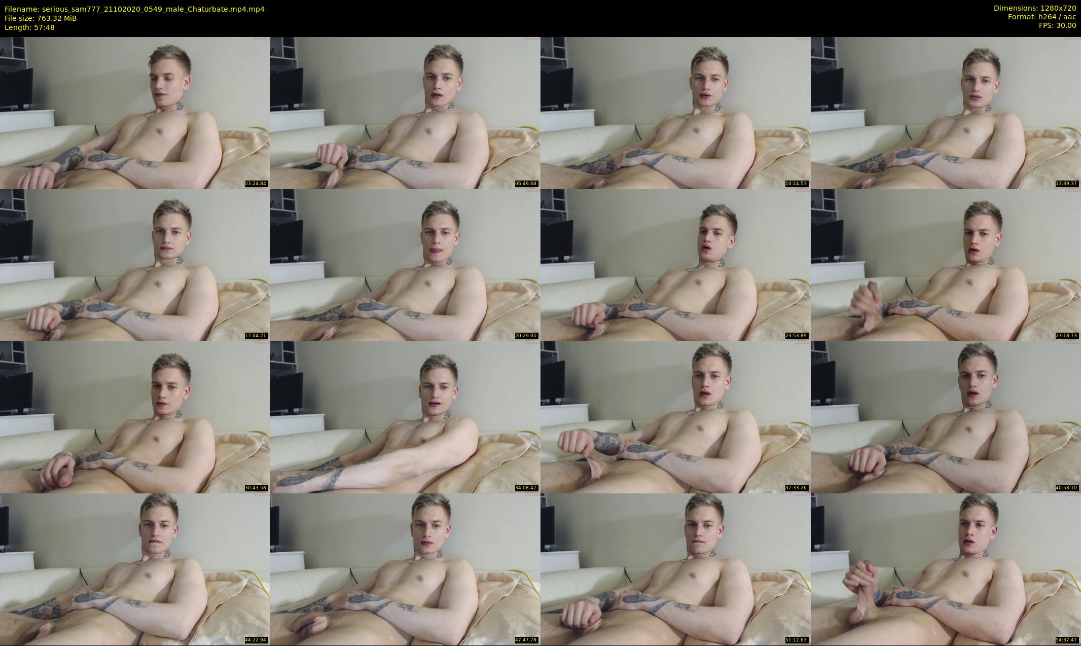 serious_sam777 — 58 minute Chaturbate male cam show recording, 720p, Oct 21, 2020
