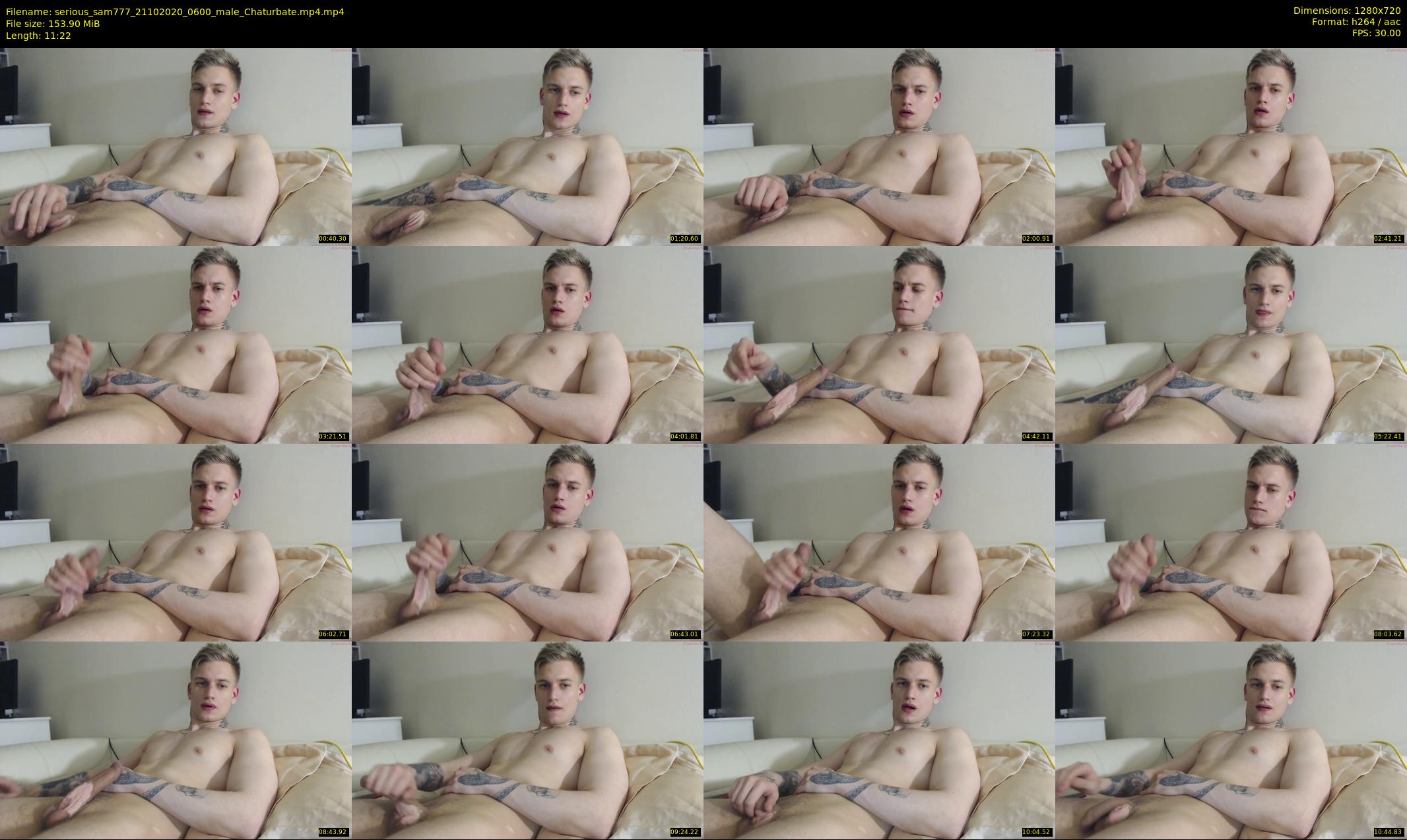 serious_sam777 — 12 minute Chaturbate male cam show recording, 720p, Oct 21, 2020