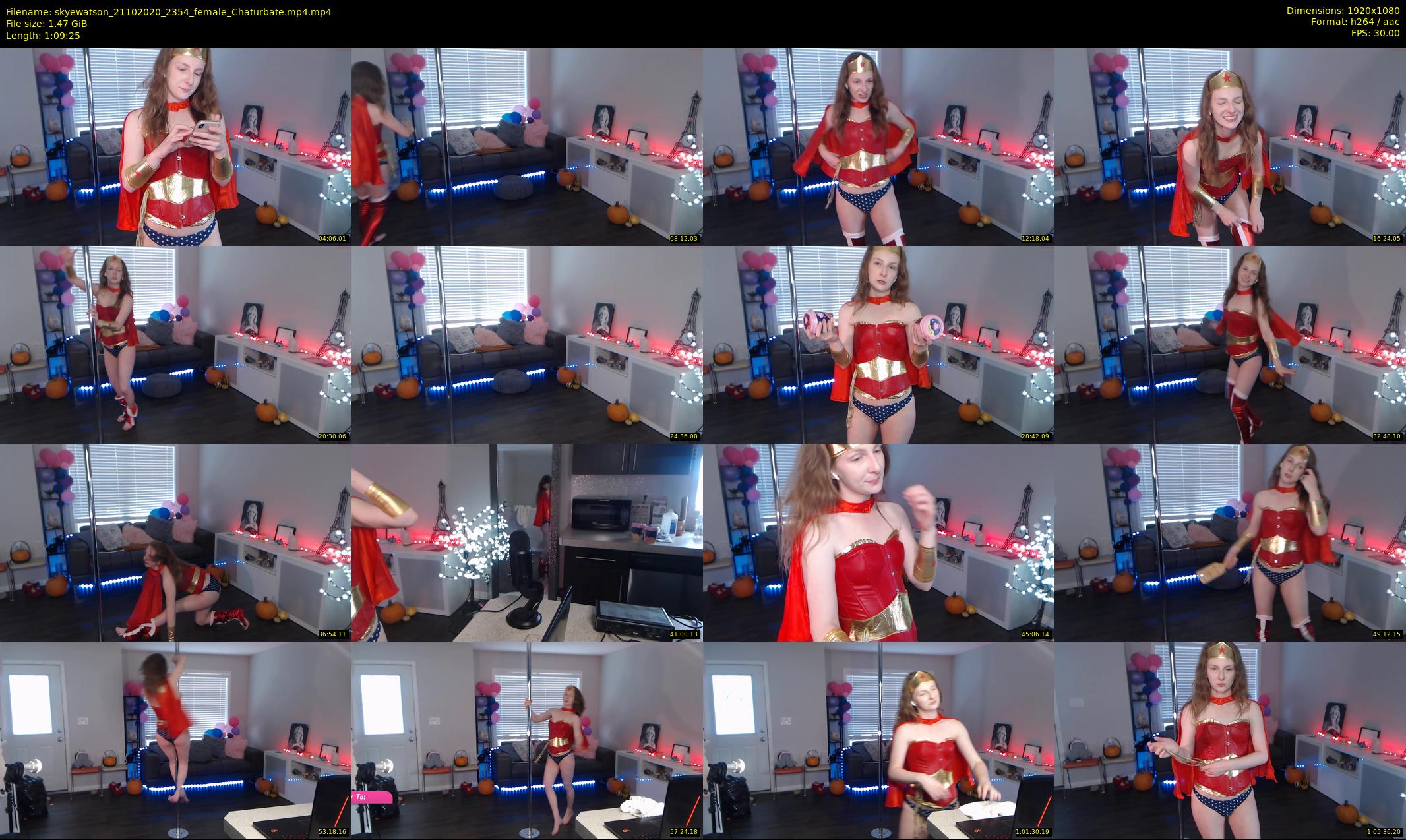 skyewatson — 70 minute Chaturbate female cam show recording, 1080p, Oct 21, 2020