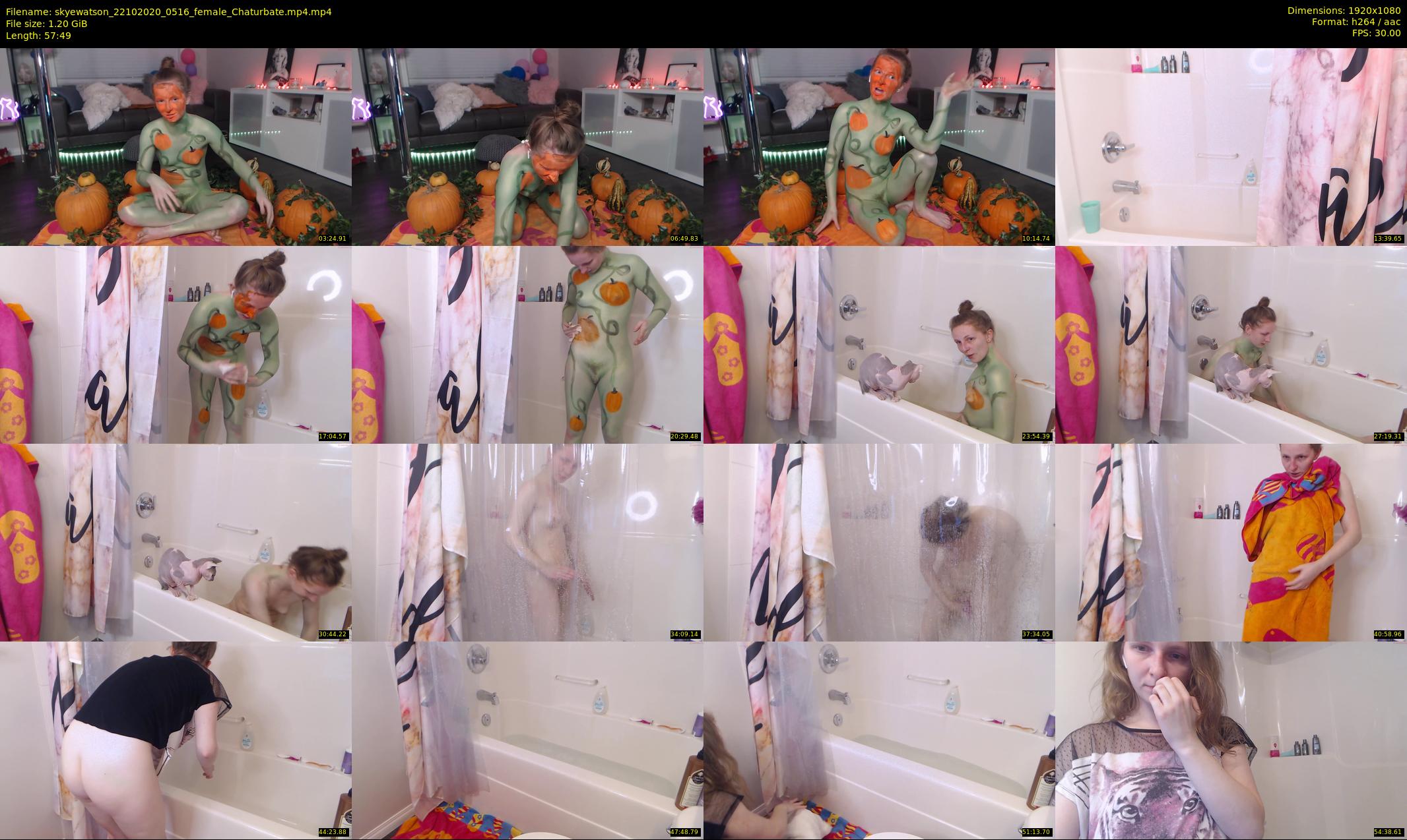 skyewatson — 58 minute Chaturbate female cam show recording, 1080p, Oct 22, 2020