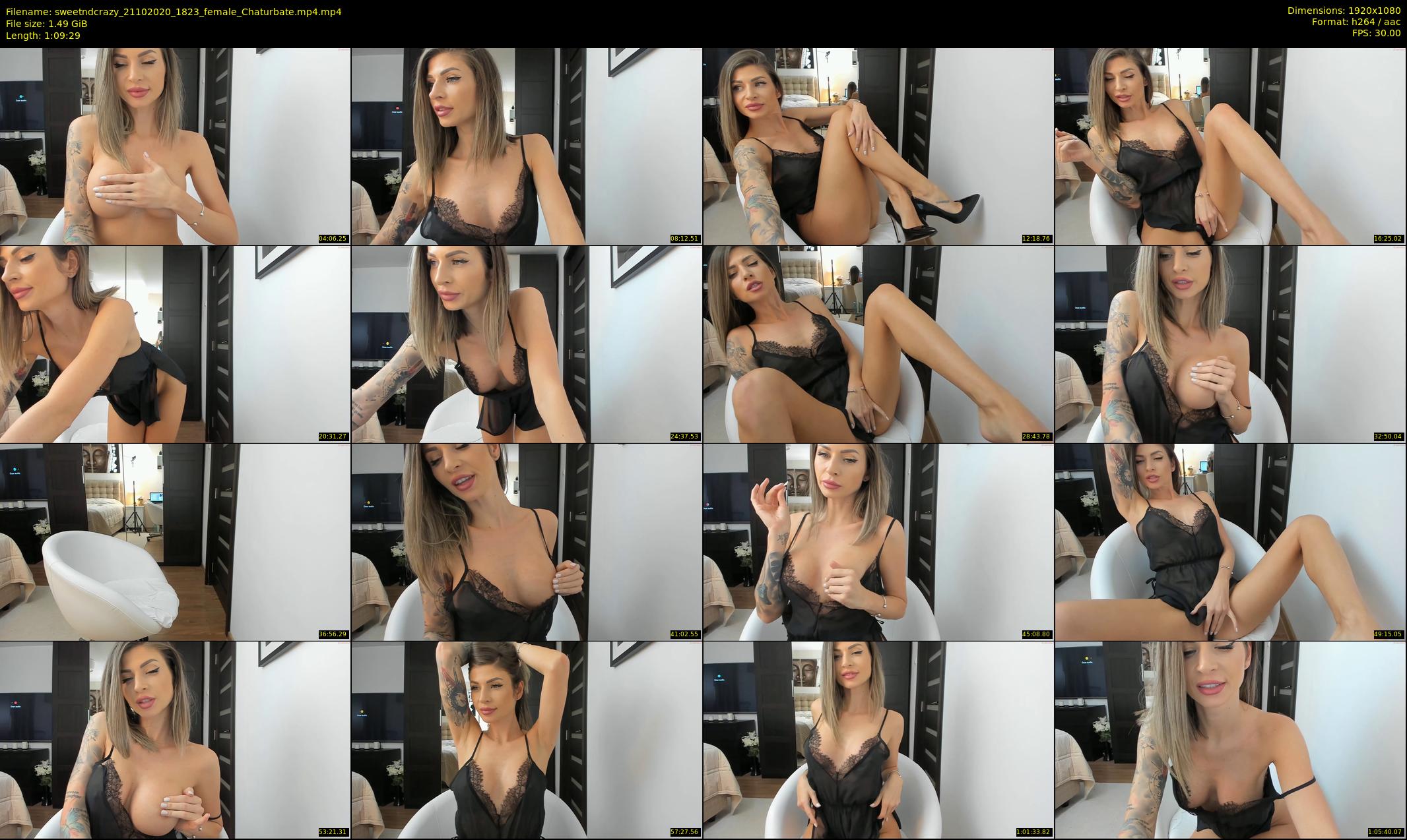 sweetndcrazy — 70 minute Chaturbate female cam show recording, 1080p, Oct 21, 2020
