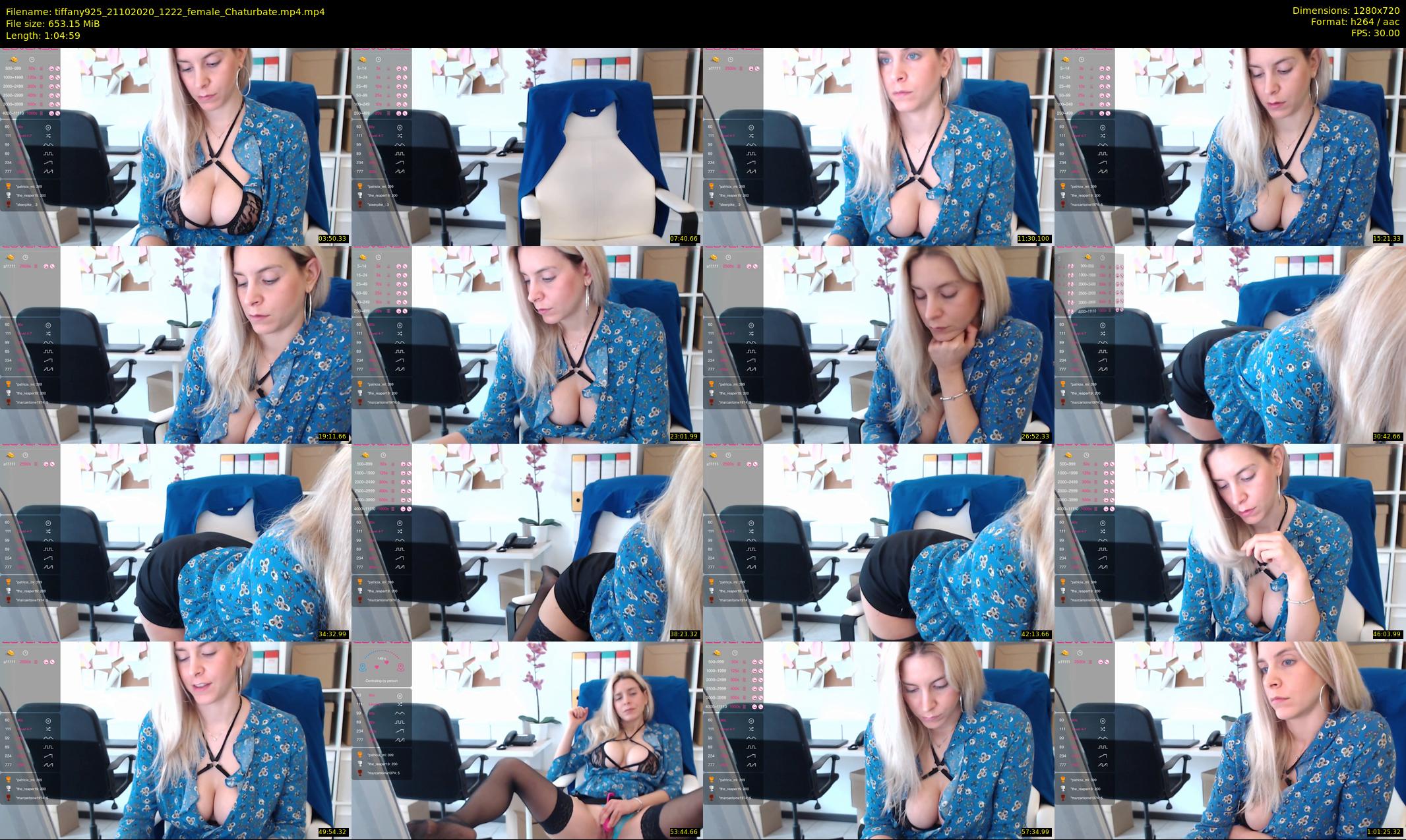 tiffany925 — 65 minute Chaturbate female cam show recording, 720p, Oct 21, 2020