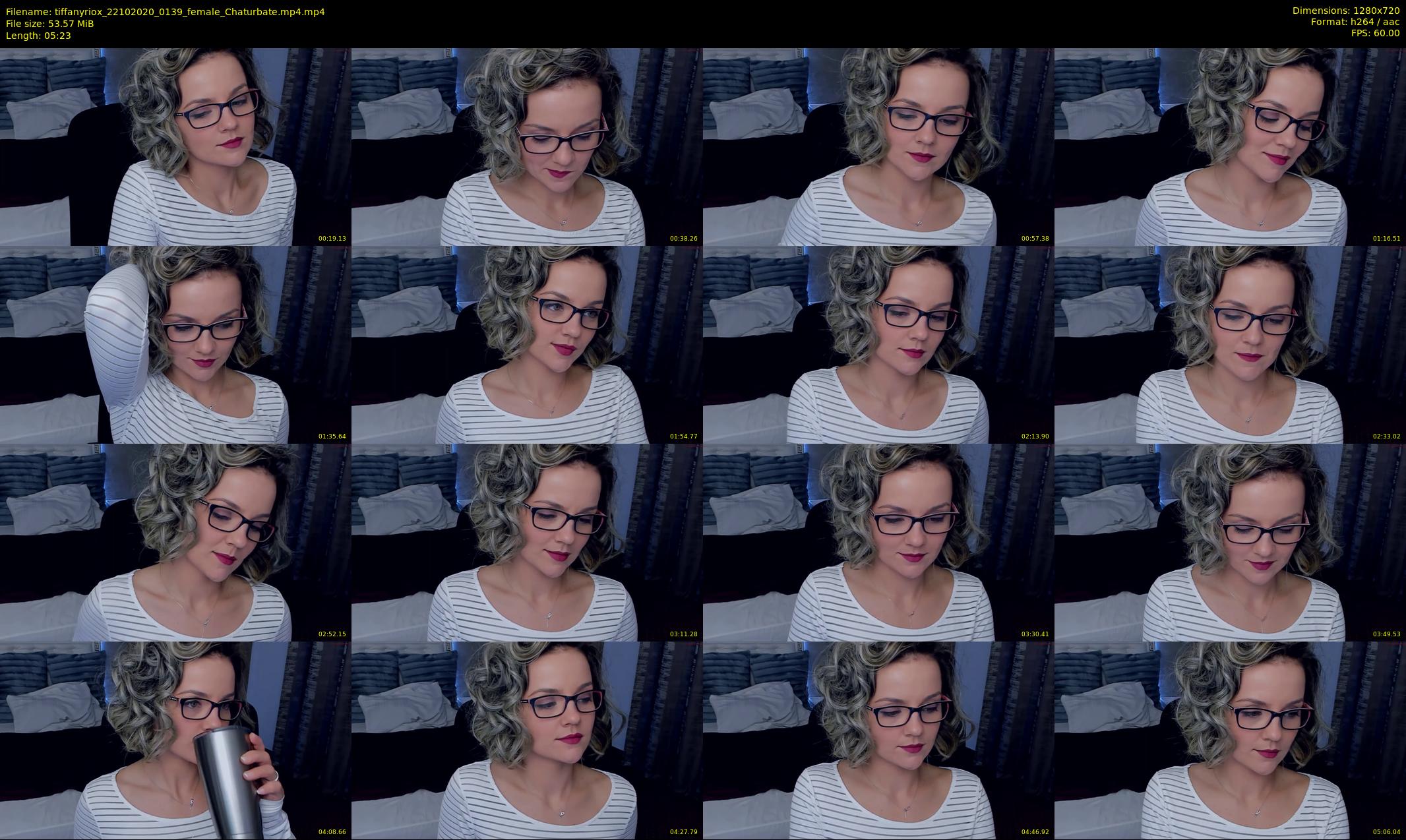 tiffanyriox — 6 minute Chaturbate female cam show recording, 720p, Oct 22, 2020