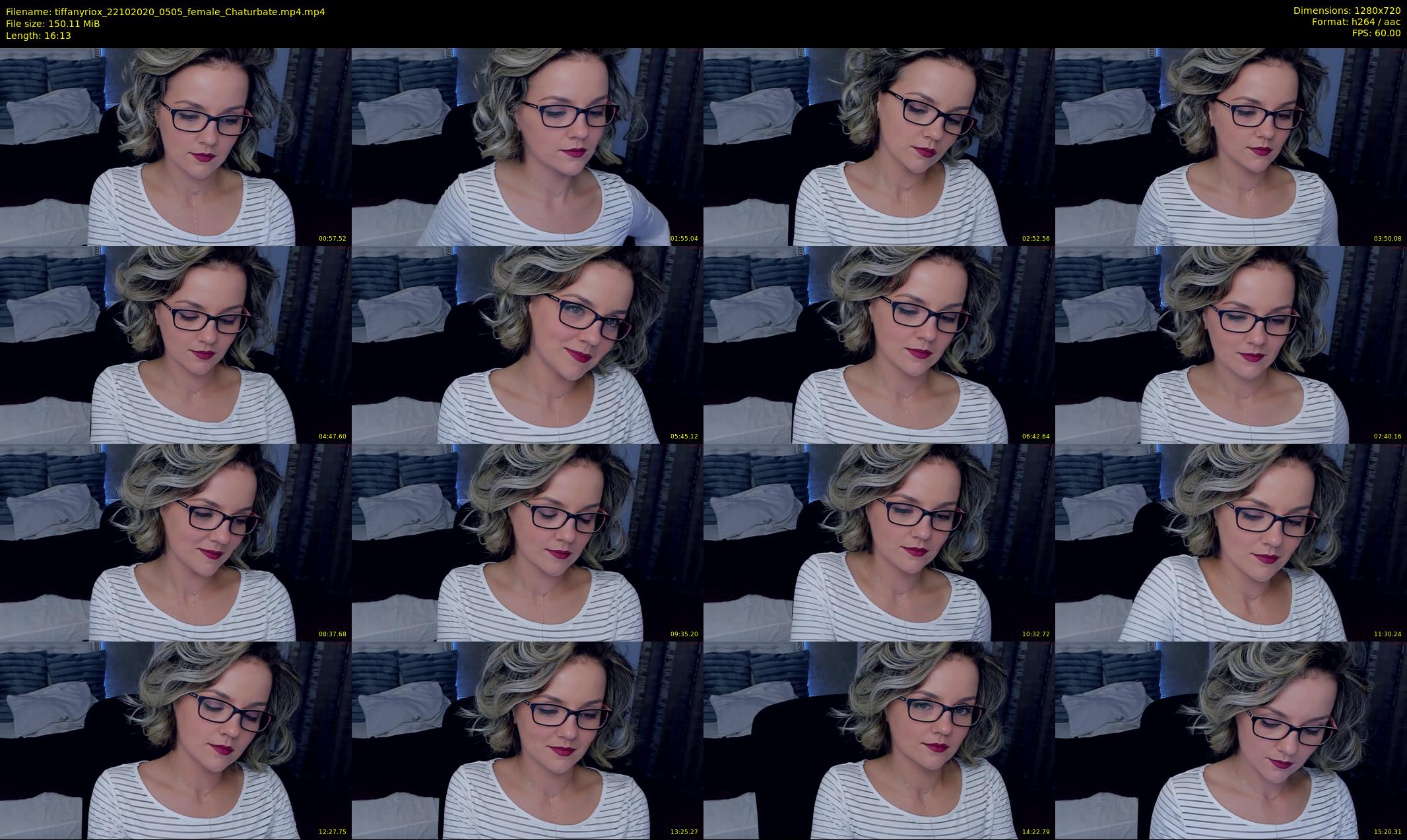tiffanyriox — 17 minute Chaturbate female cam show recording, 720p, Oct 22, 2020