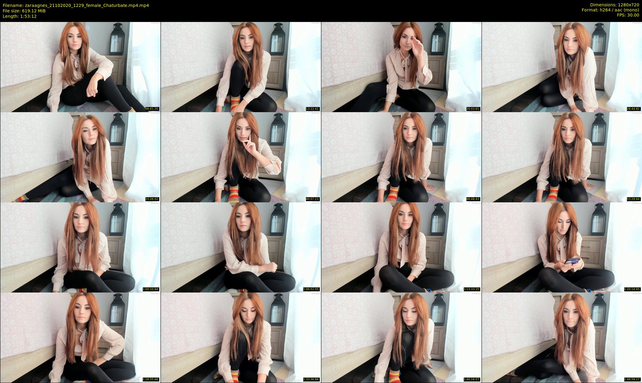 zaraagnes — 114 minute Chaturbate female cam show recording, 720p, Oct 21, 2020