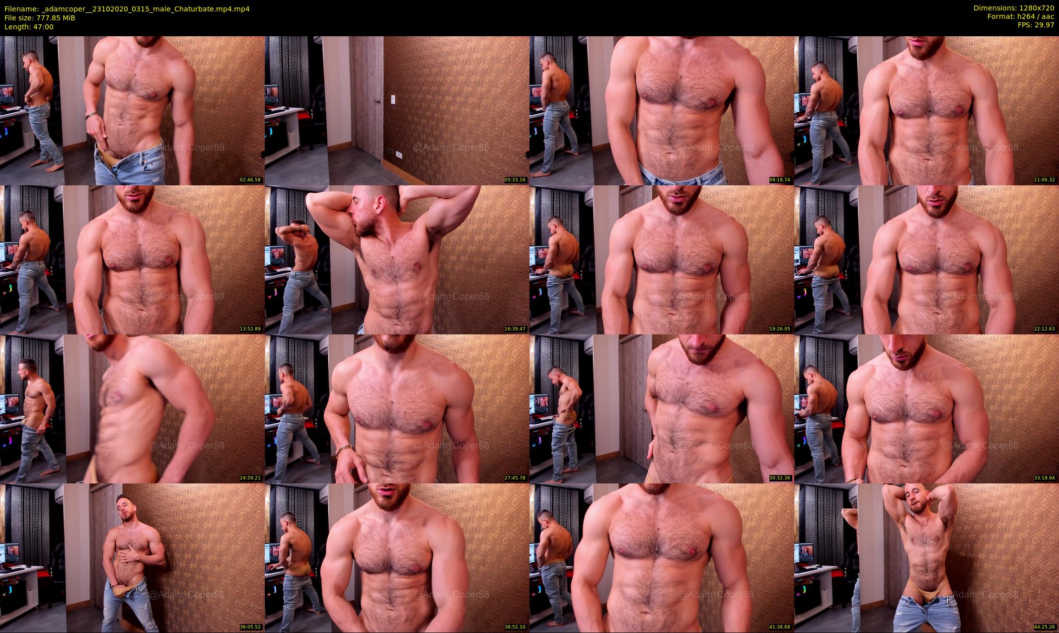 _adamcoper_ — 47 minute Chaturbate male cam show recording, 720p, Oct 23, 2020