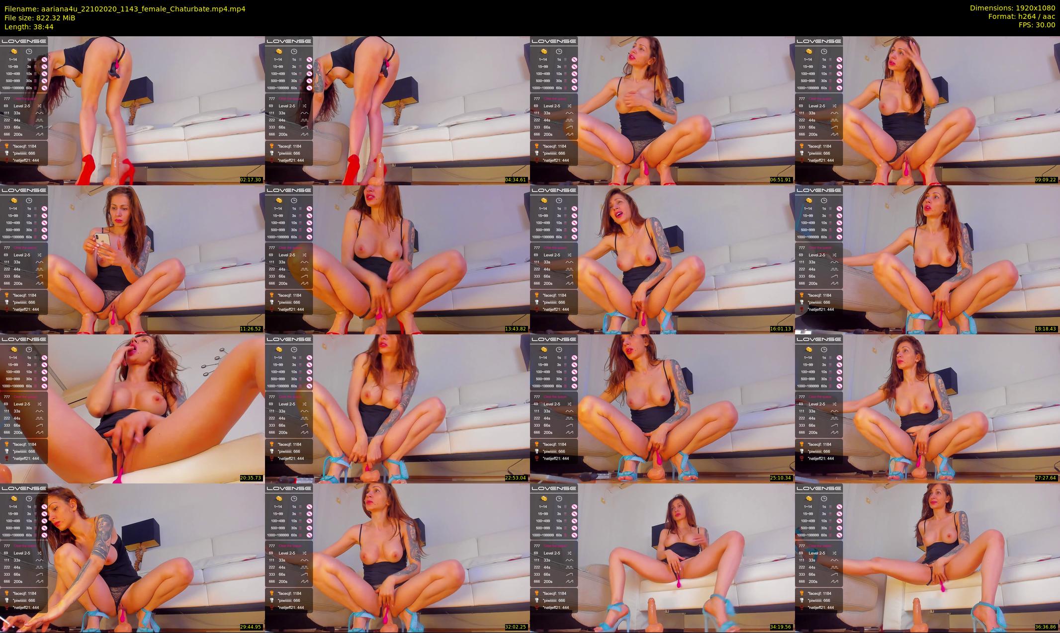 aariana4u — 39 minute Chaturbate female cam show recording, 1080p, Oct 22, 2020