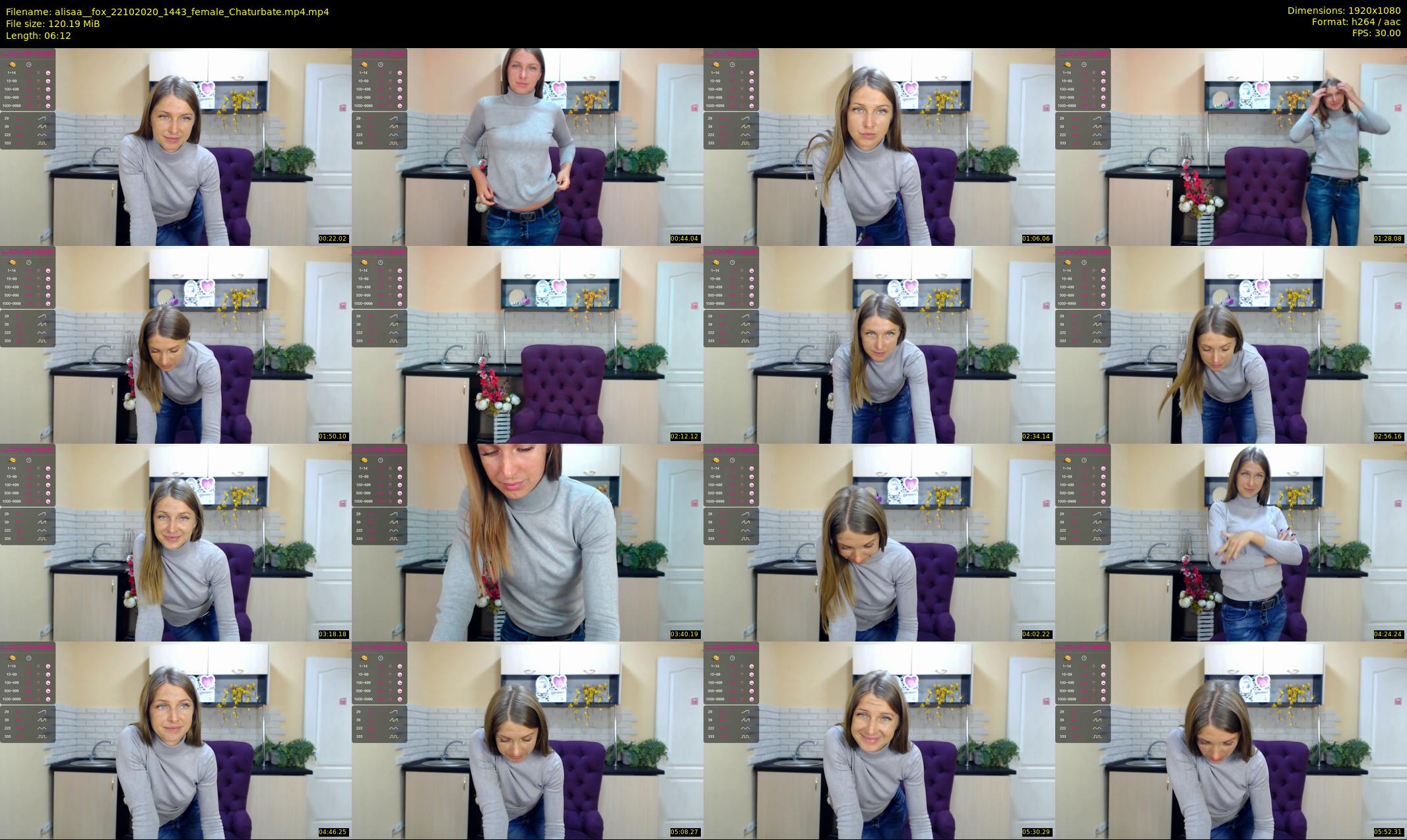 alisaa__fox — 7 minute Chaturbate female cam show recording, 1080p, Oct 22, 2020