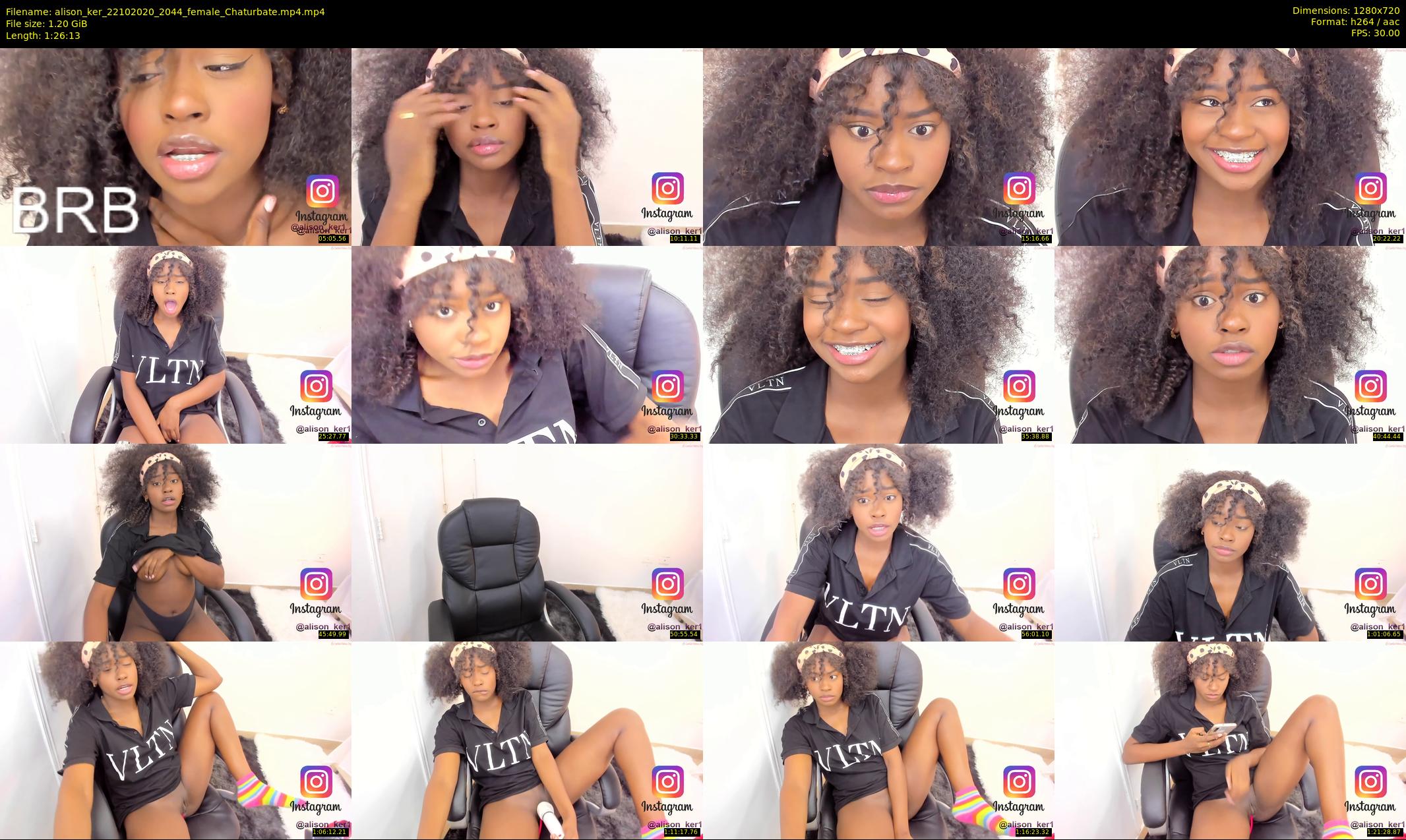 alison_ker — 87 minute Chaturbate female cam show recording, 720p, Oct 22, 2020