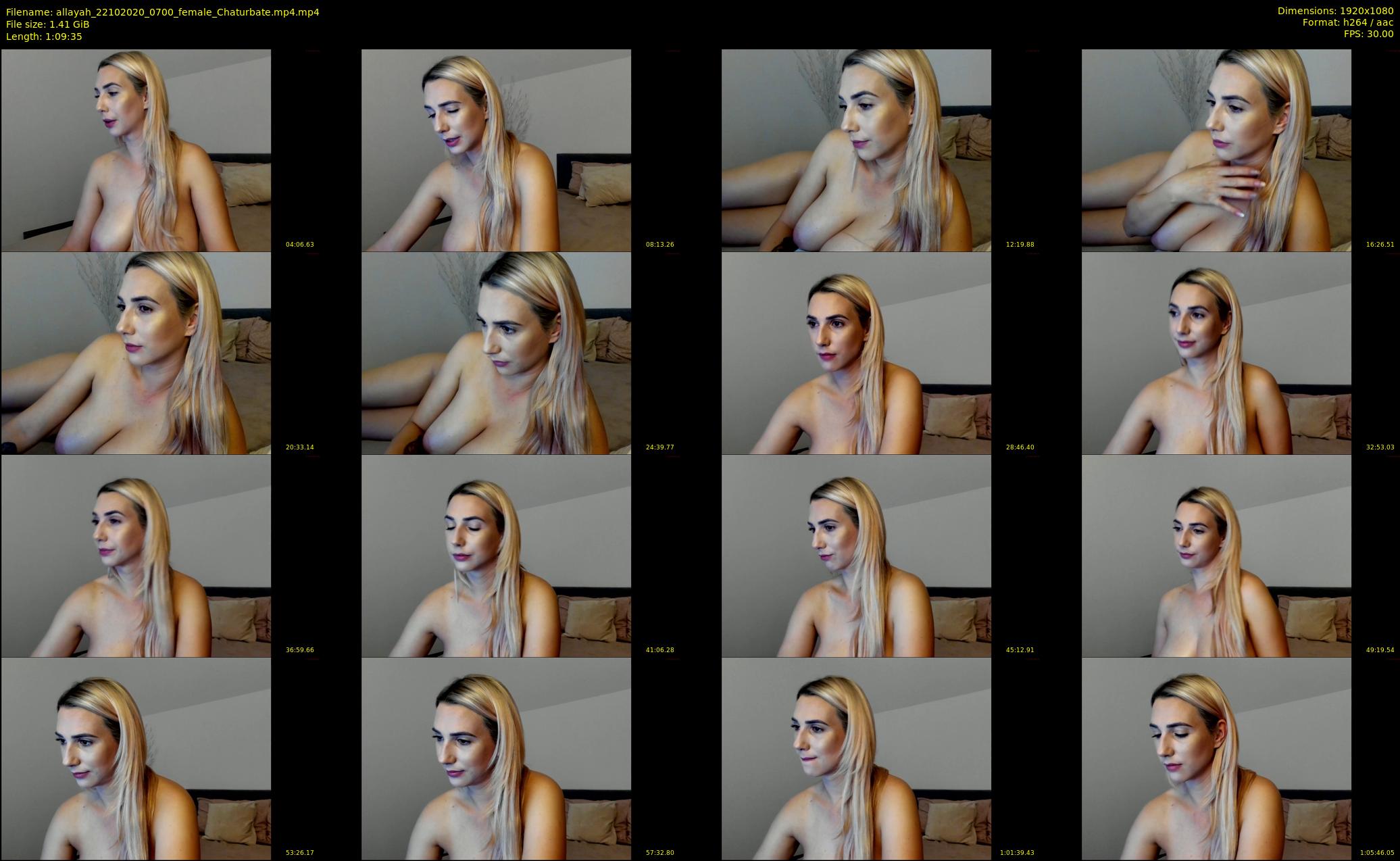 allayah — 70 minute Chaturbate female cam show recording, 1080p, Oct 22, 2020