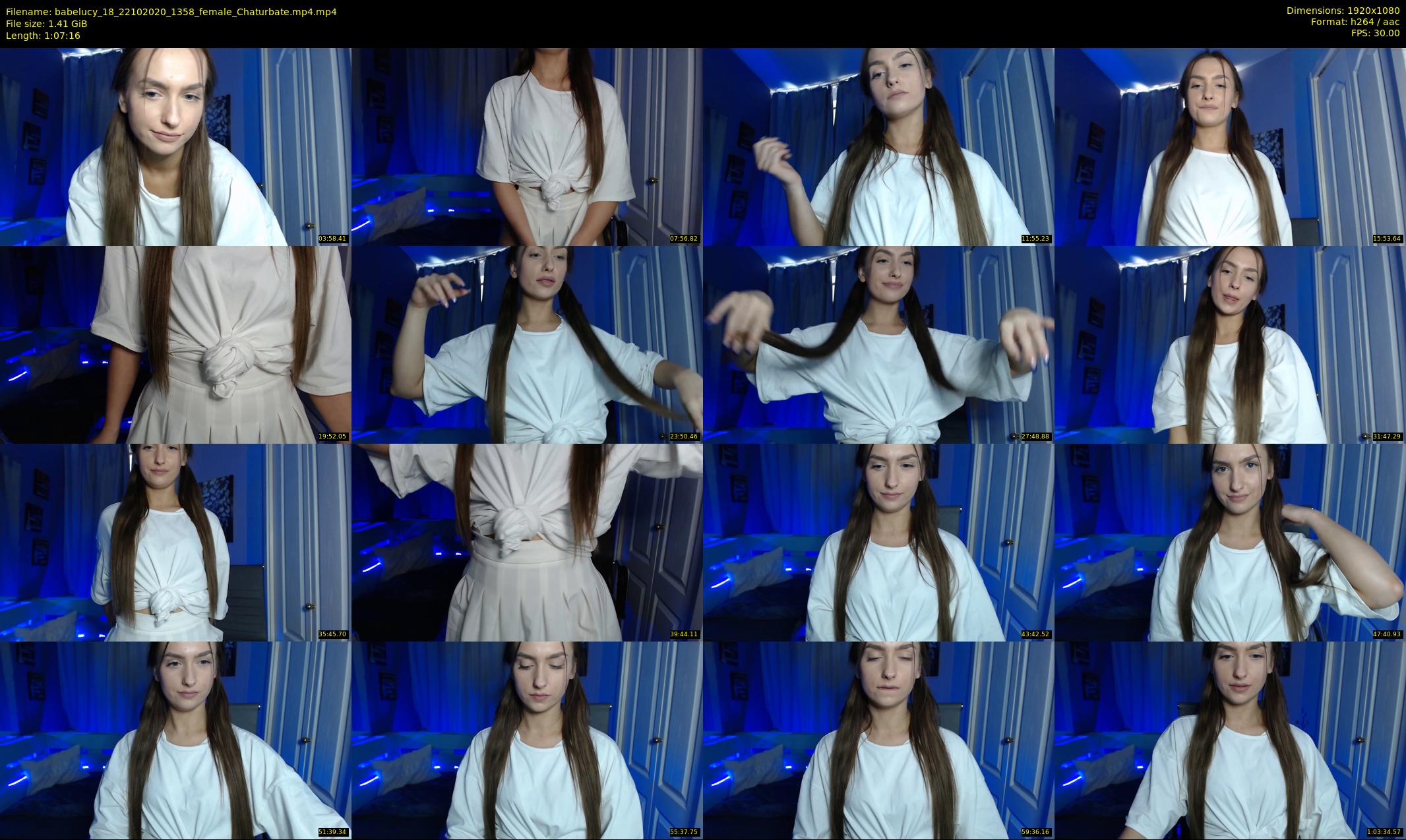 babelucy_18 — 68 minute Chaturbate female cam show recording, 1080p, Oct 22, 2020
