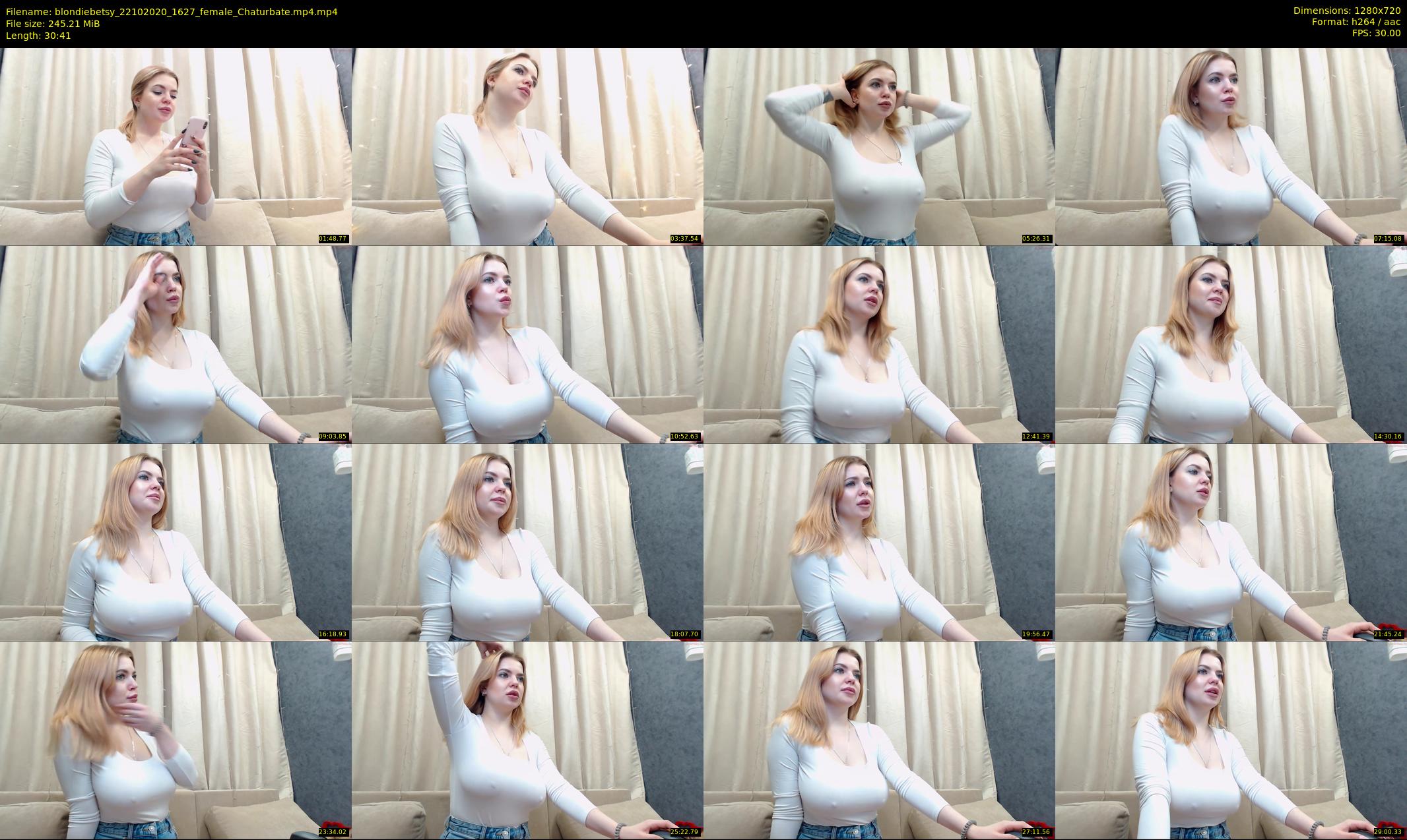 blondiebetsy — 31 minute Chaturbate female cam show recording, 720p, Oct 22, 2020