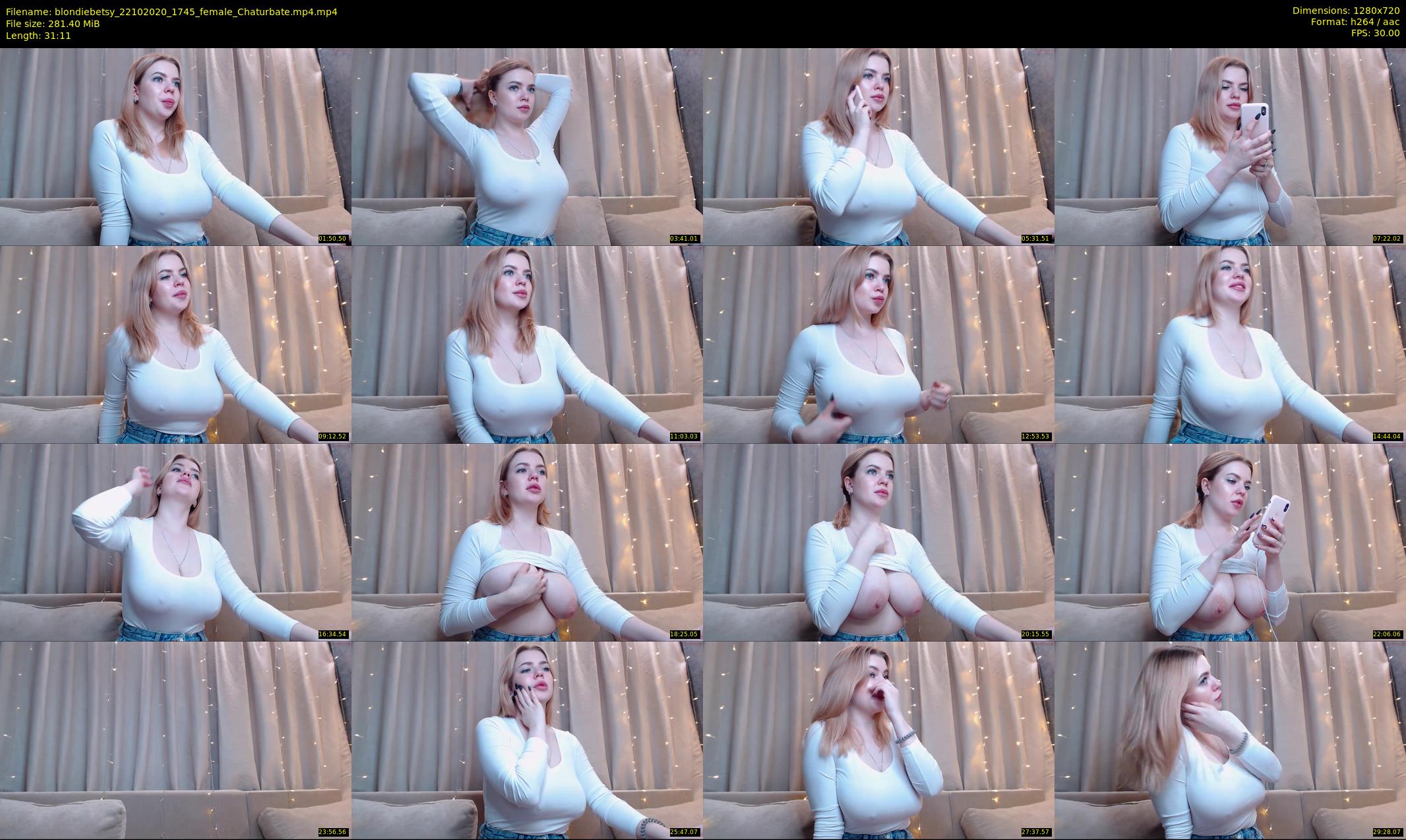 blondiebetsy — 32 minute Chaturbate female cam show recording, 720p, Oct 22, 2020