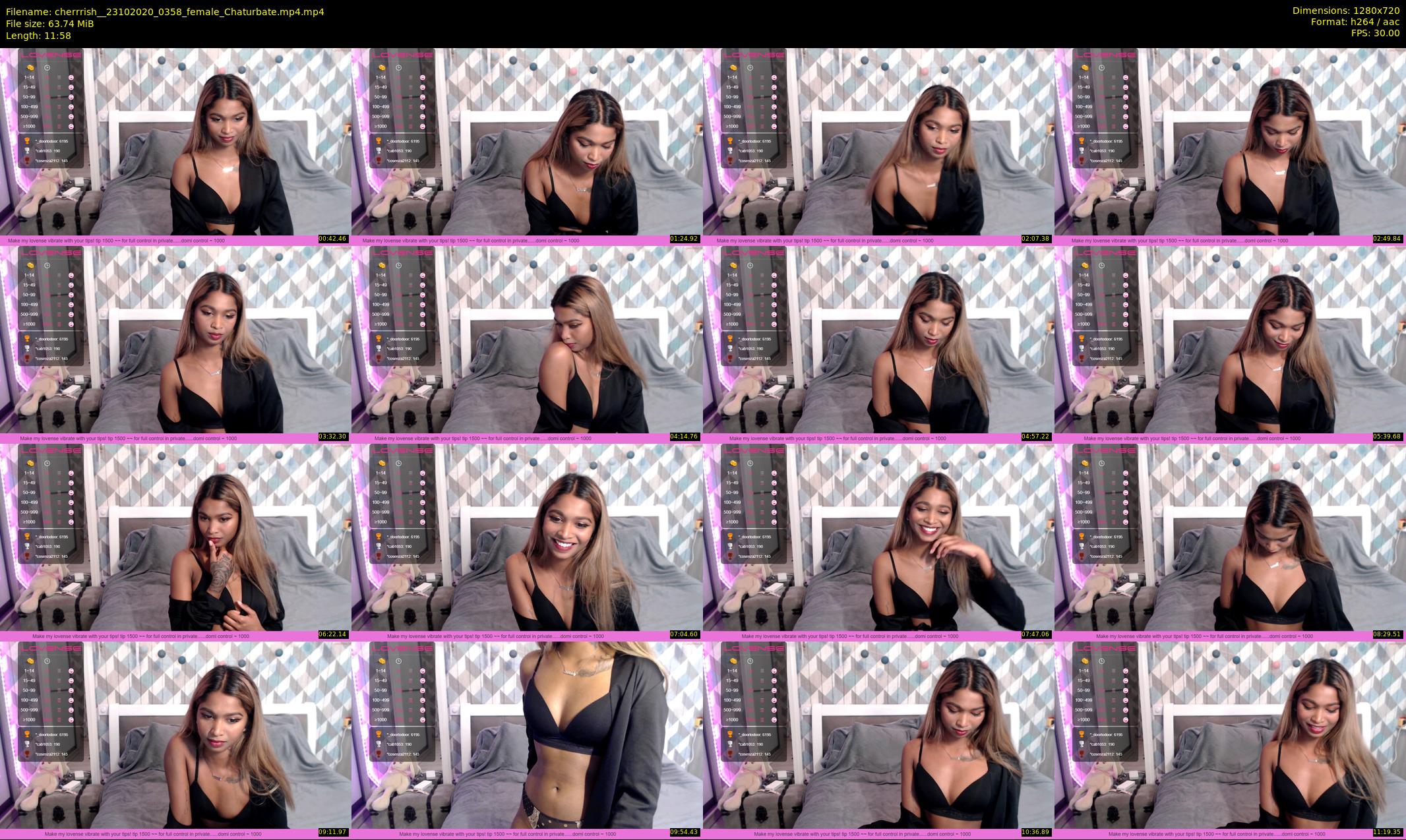 cherrrish_ — 12 minute Chaturbate female cam show recording, 720p, Oct 23, 2020