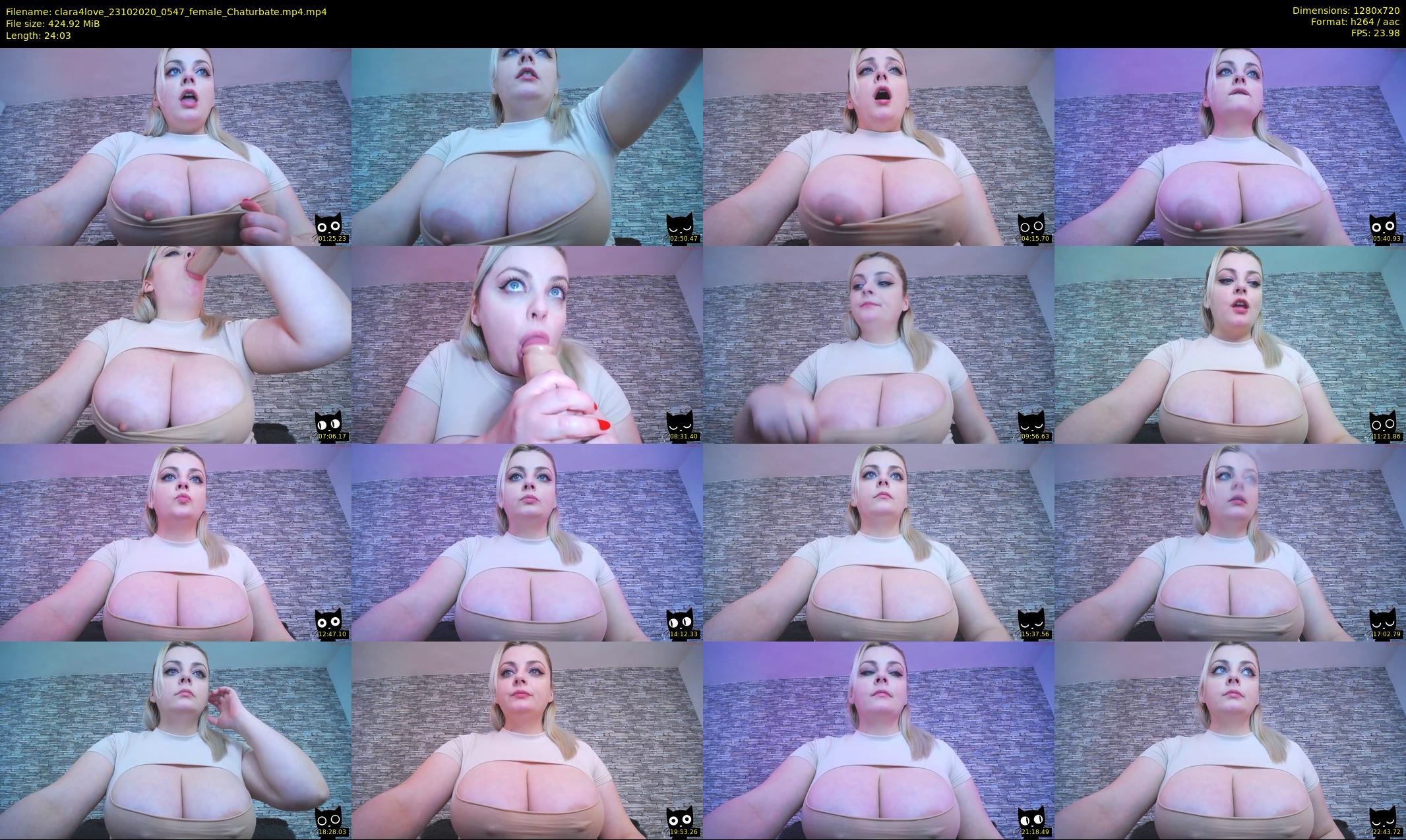 clara4love — 25 minute Chaturbate female cam show recording, 720p, Oct 23, 2020