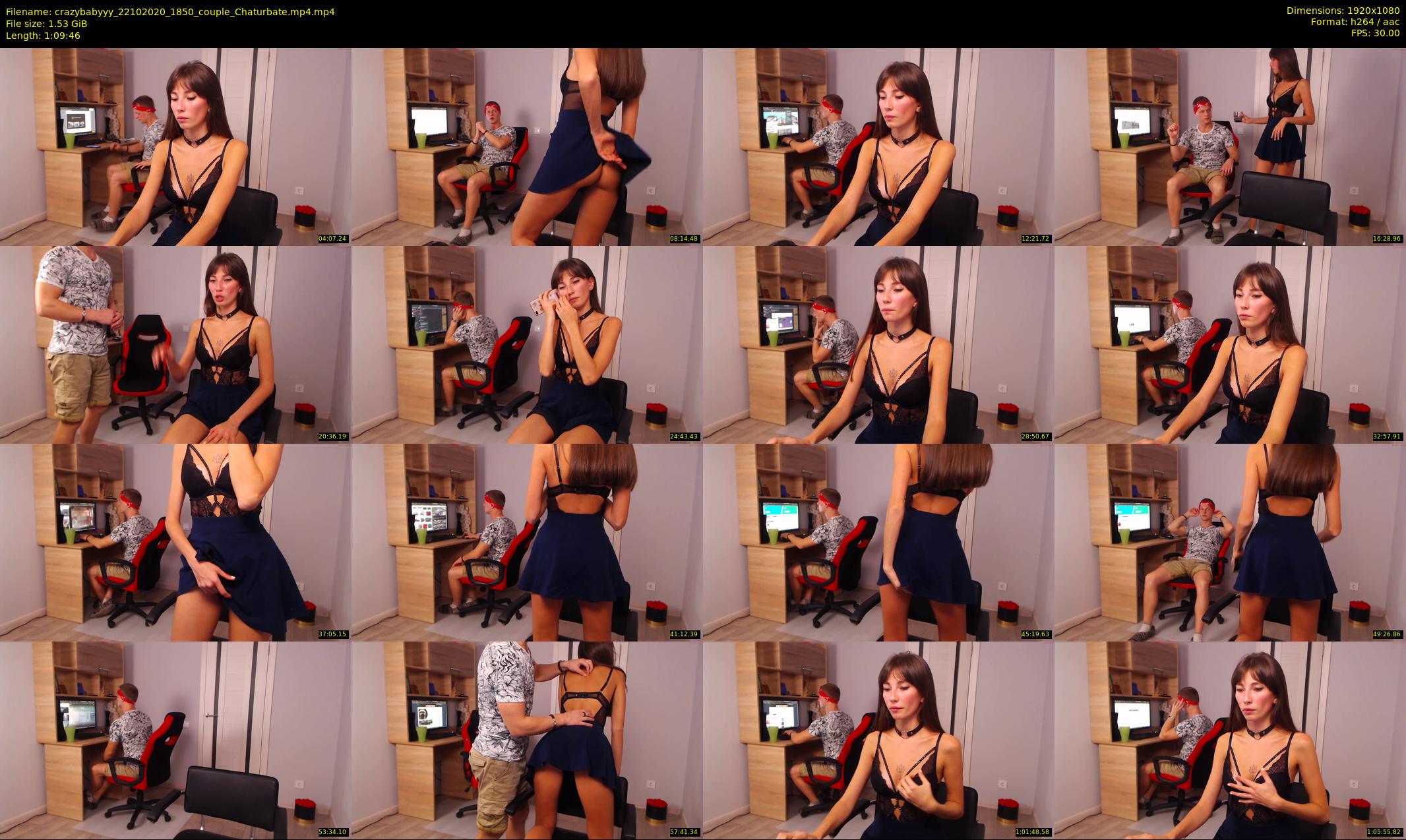 crazybabyyy — 70 minute Chaturbate couple cam show recording, 1080p, Oct 22, 2020