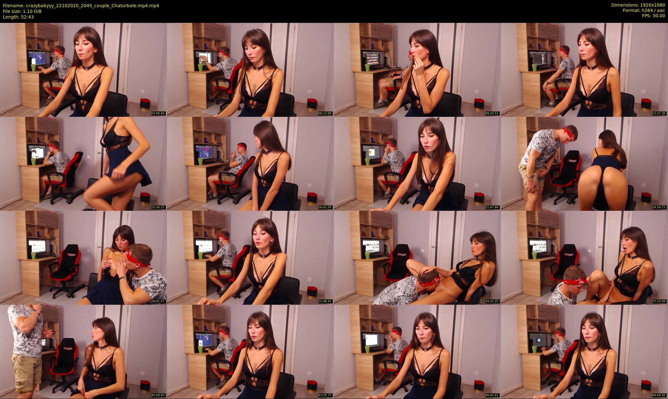 crazybabyyy — 53 minute Chaturbate couple cam show recording, 1080p, Oct 22, 2020