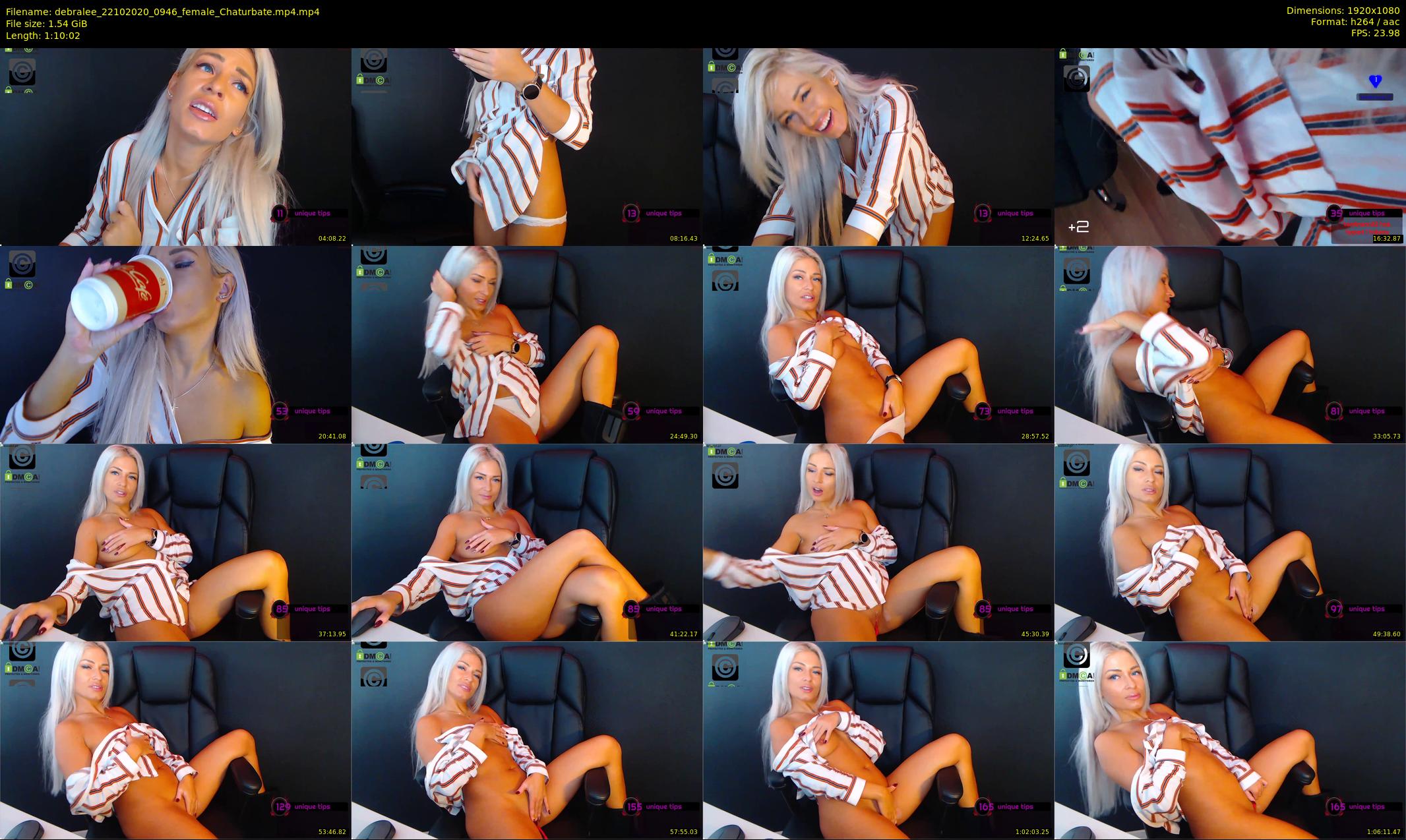 debralee — 71 minute Chaturbate female cam show recording, 1080p, Oct 22, 2020