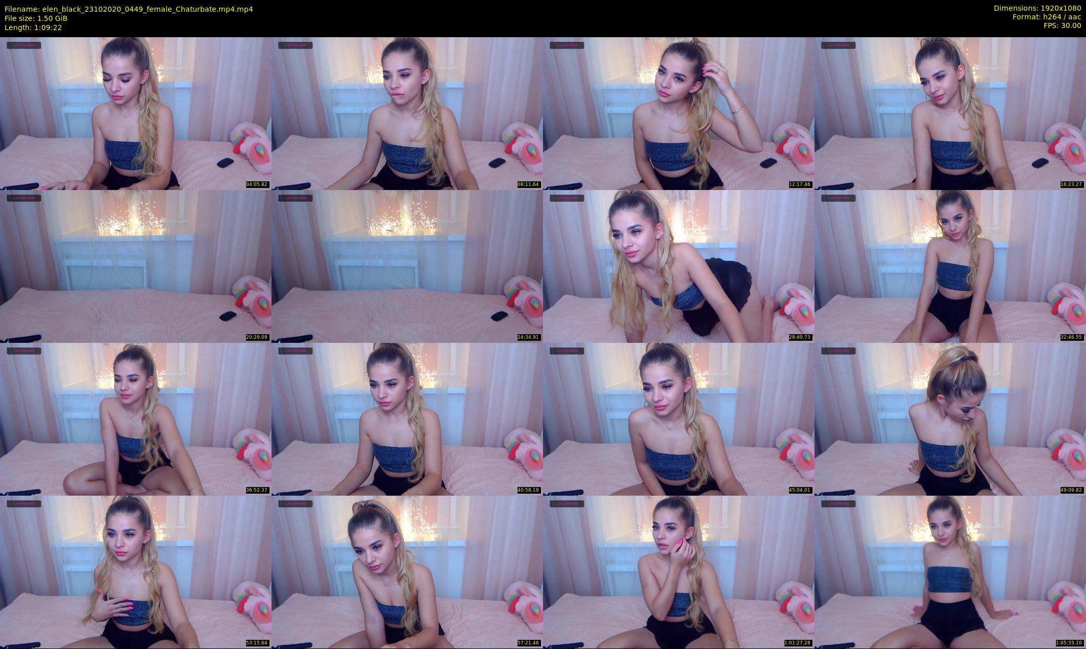 elen_black — 70 minute Chaturbate female cam show recording, 1080p, Oct 23, 2020