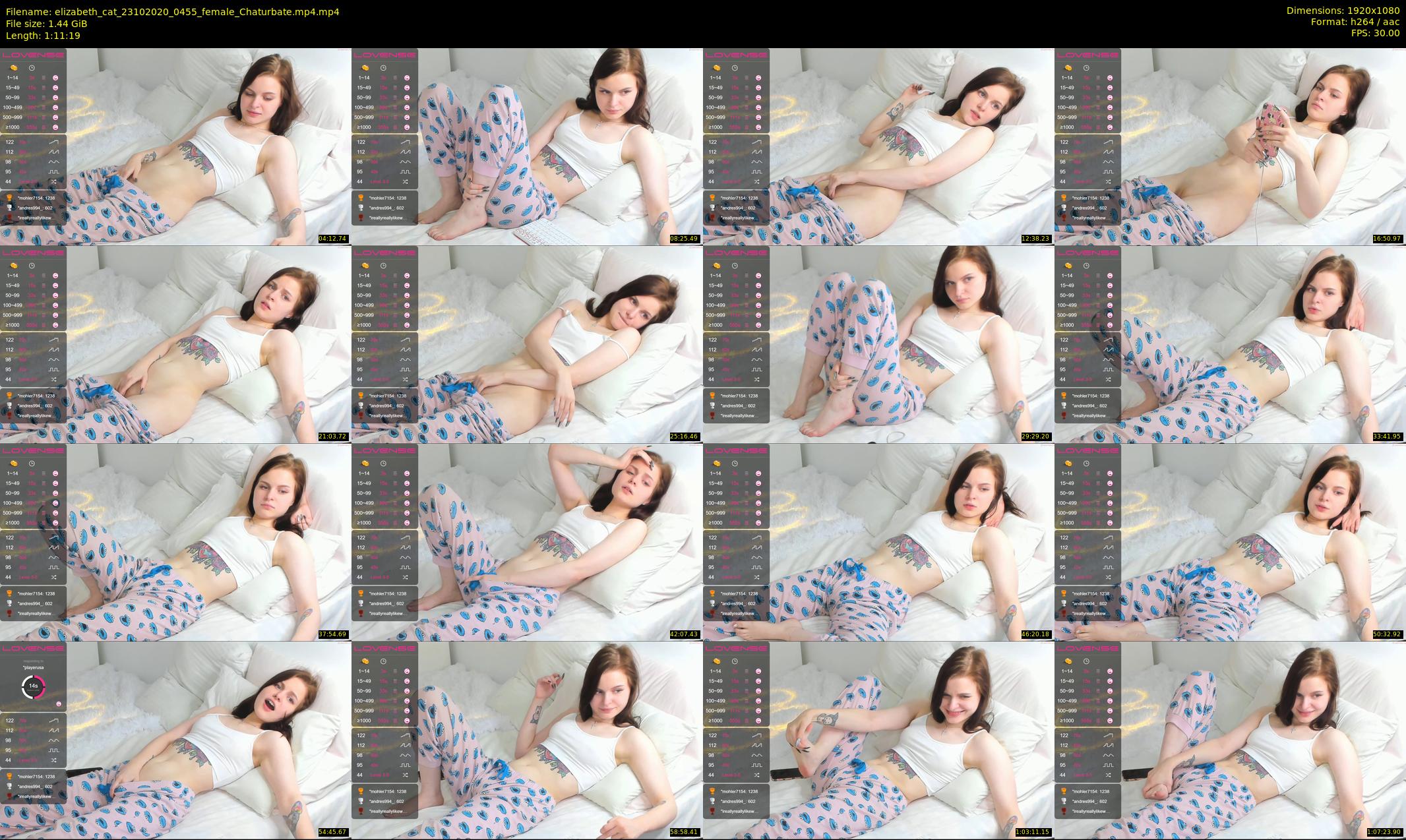 elizabeth_cat — 72 minute Chaturbate female cam show recording, 1080p, Oct 23, 2020