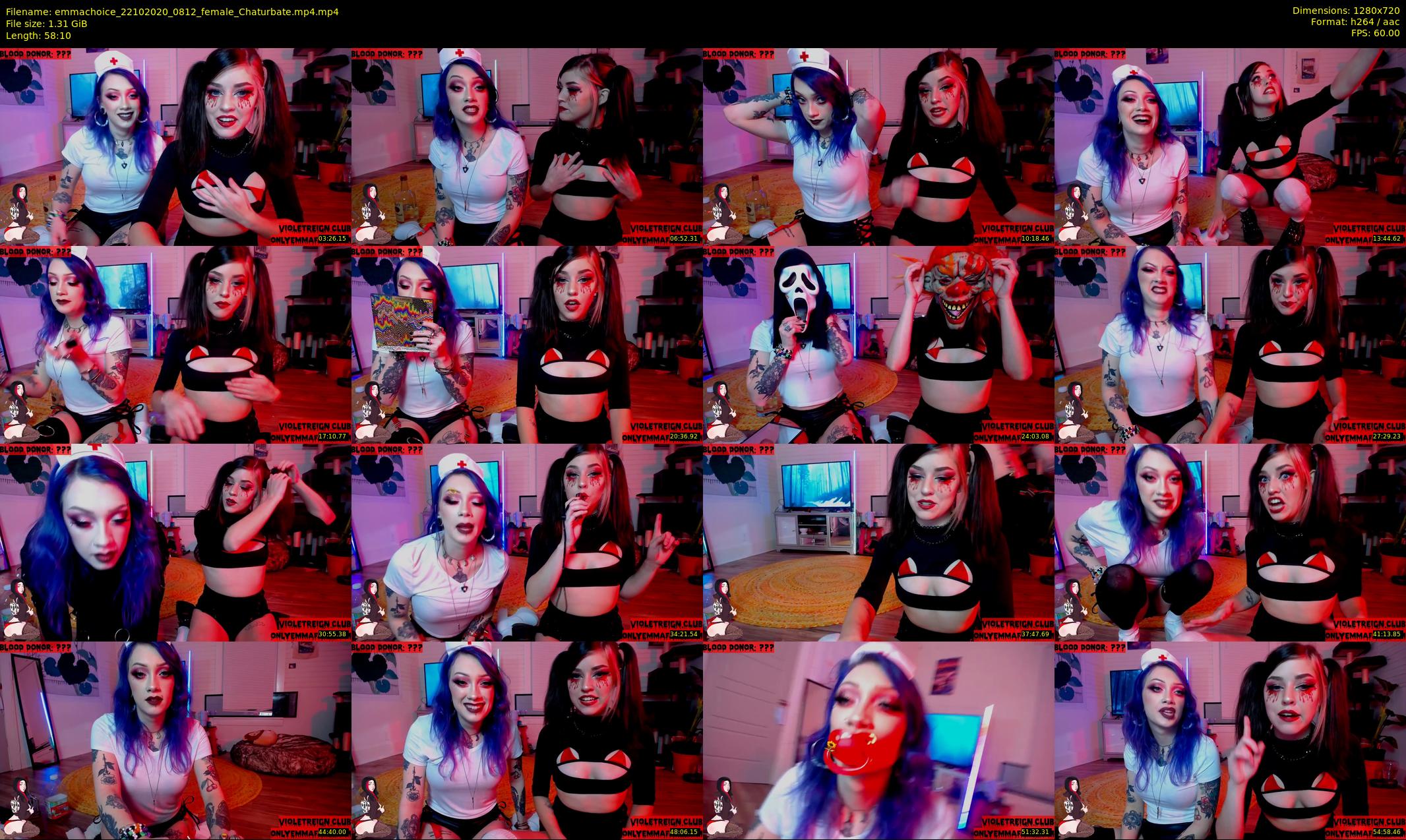 emmachoice — 59 minute Chaturbate female cam show recording, 720p, Oct 22, 2020