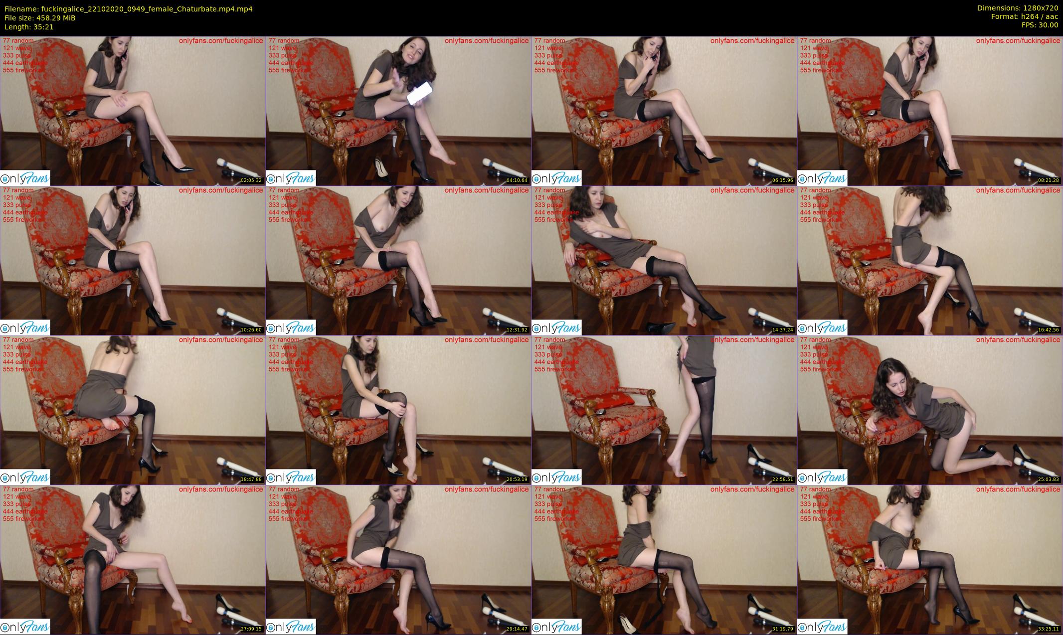 fuckingalice — 36 minute Chaturbate female cam show recording, 720p, Oct 22, 2020