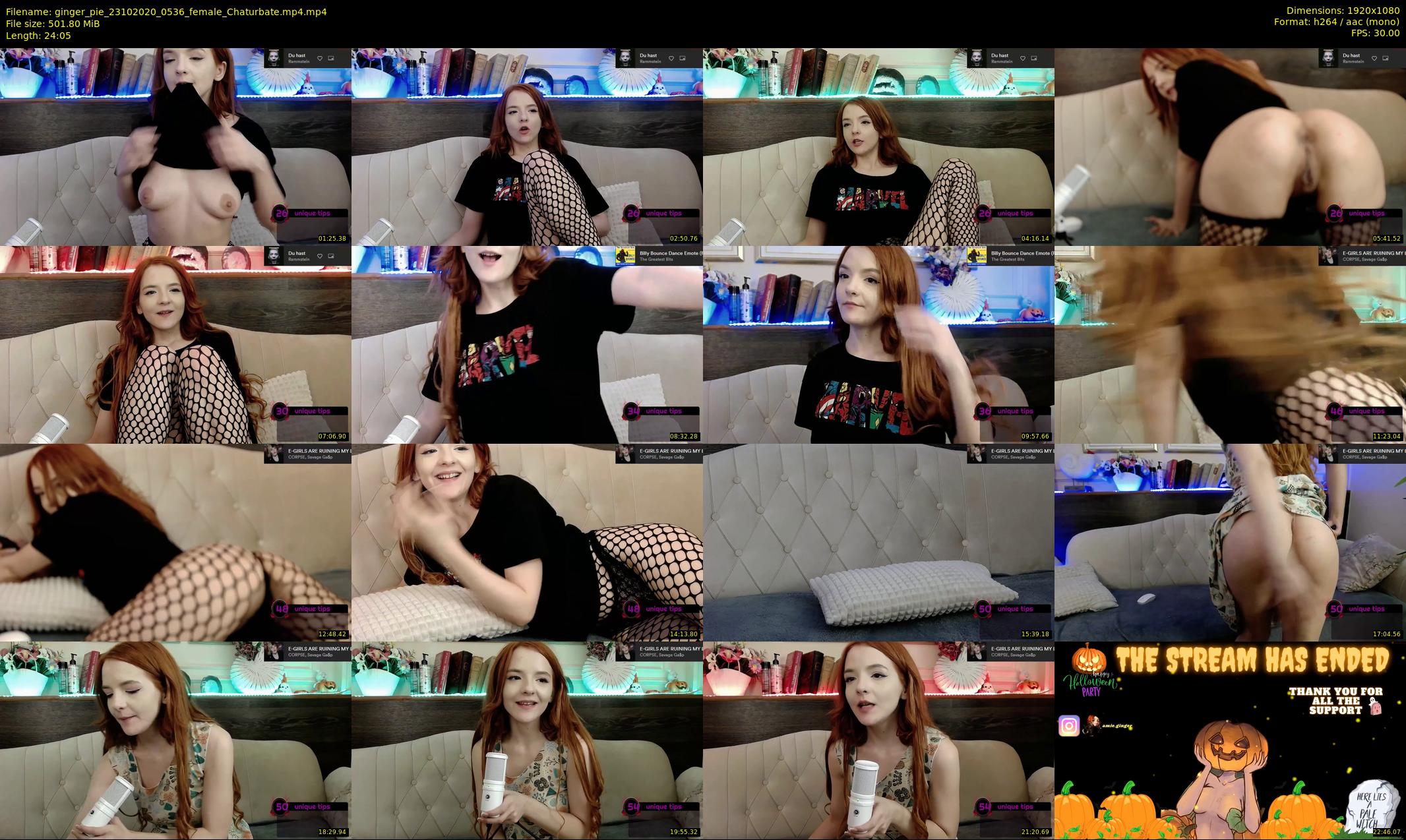 ginger_pie — 25 minute Chaturbate female cam show recording, 1080p, Oct 23, 2020