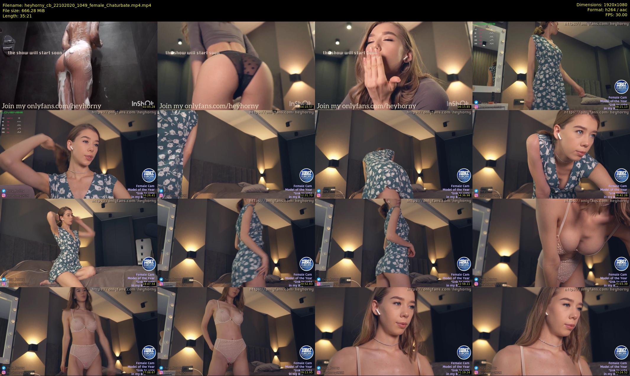 heyhorny_cb — 36 minute Chaturbate couple cam show recording, 1080p, Oct 22, 2020