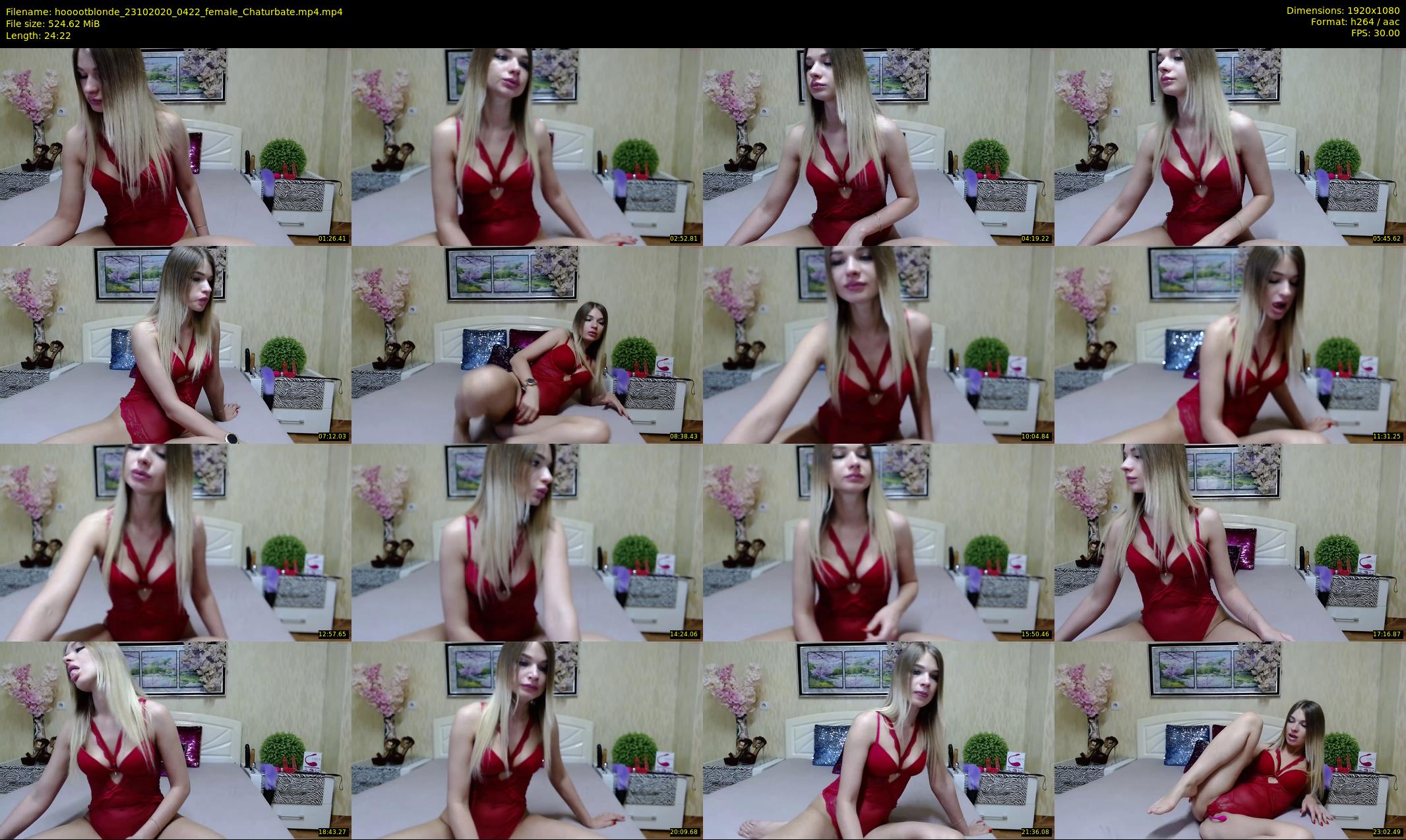 hooootblonde — 25 minute Chaturbate female cam show recording, 1080p, Oct 23, 2020