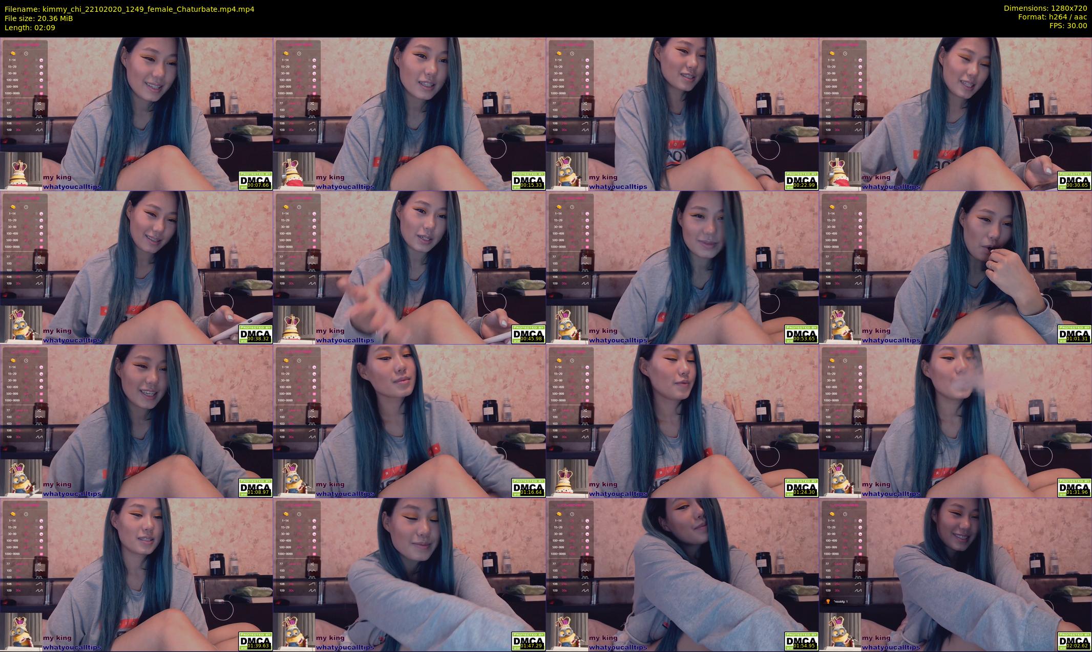 kimmy_chi — 3 minute Chaturbate female cam show recording, 720p, Oct 22, 2020